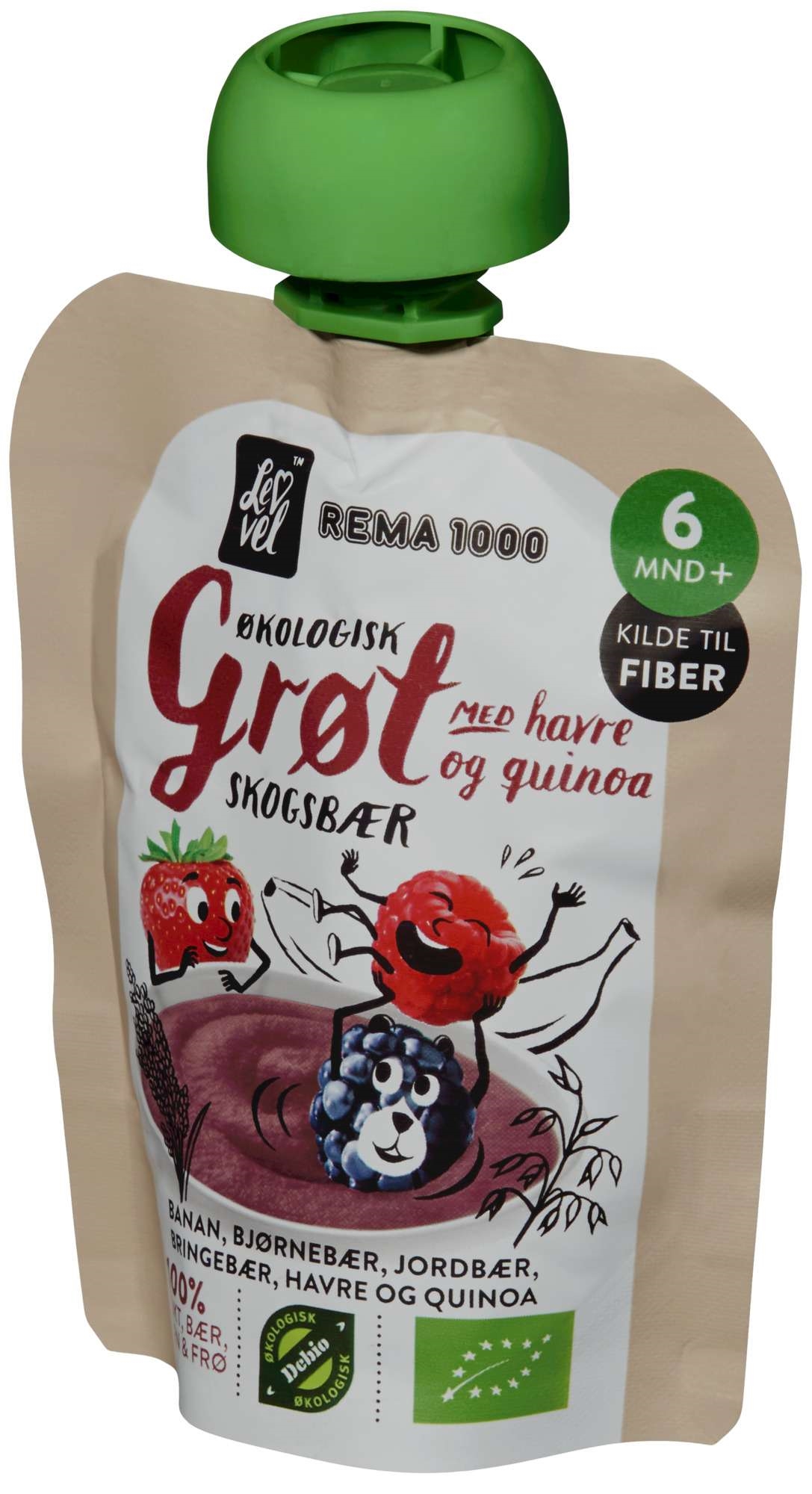 Grøt skogsbær og quinoa økol. 90g