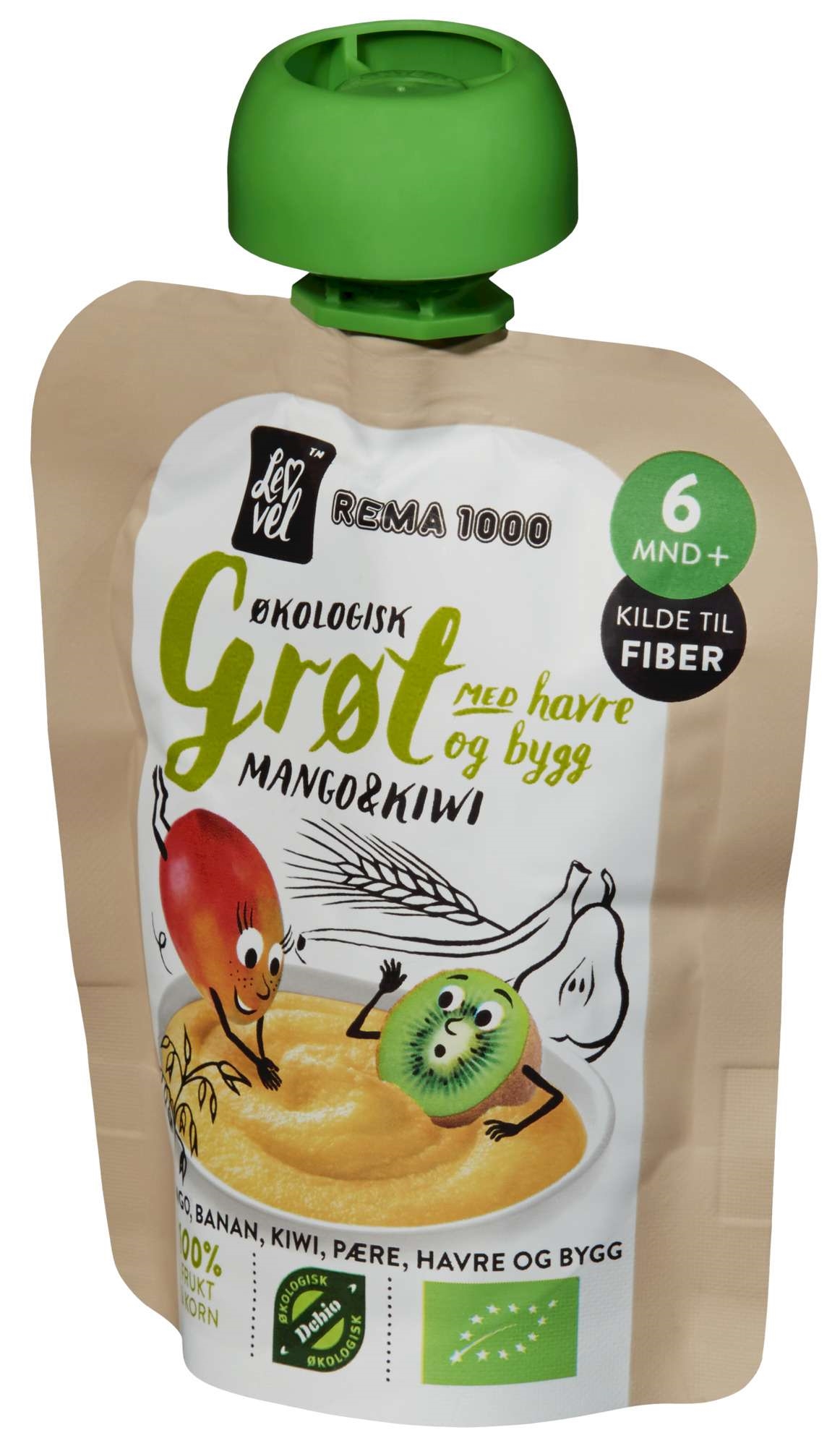 Grøt mango og kiwi økol. 90g