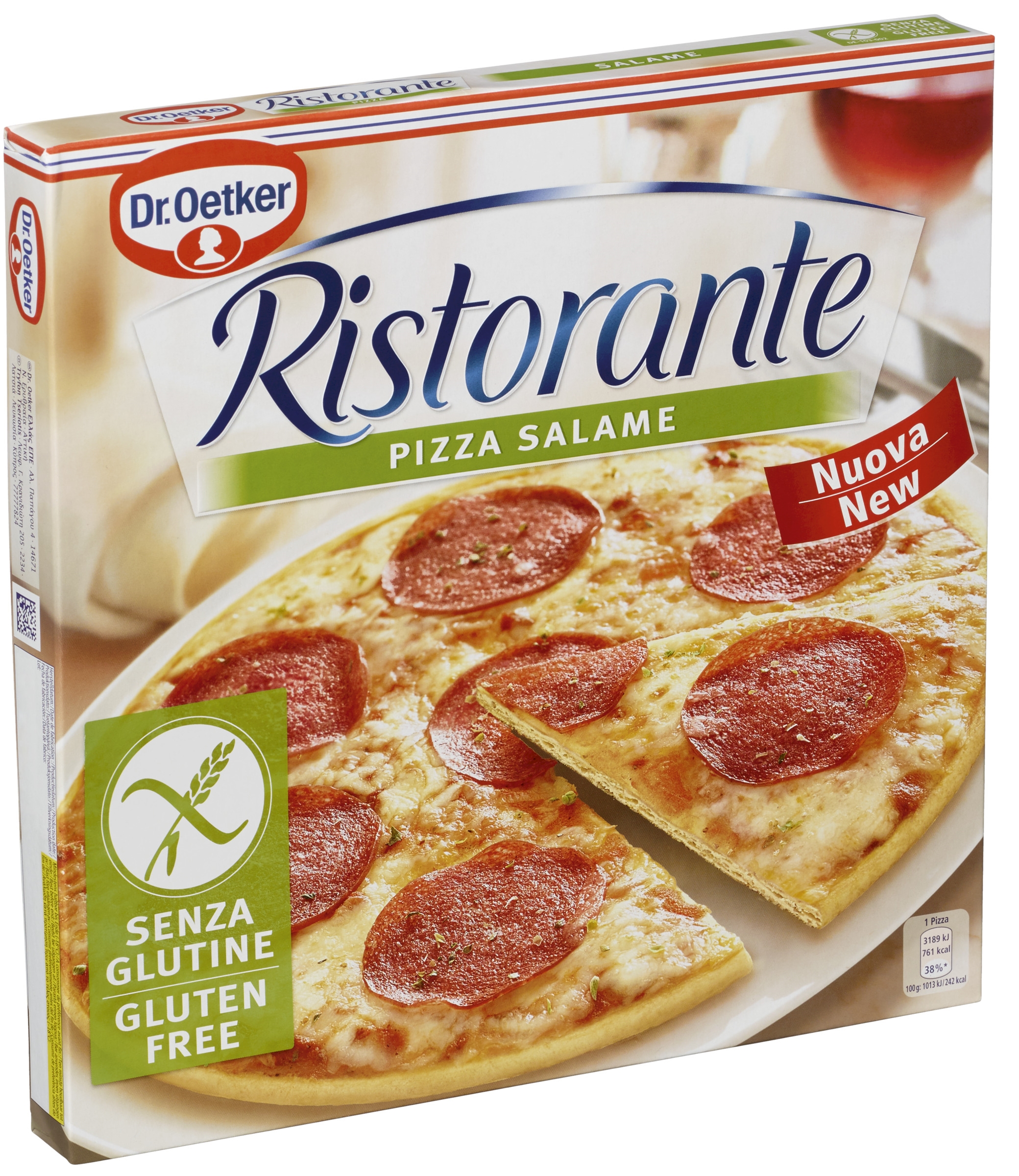Pizza ristorante salame glutenfri  315g