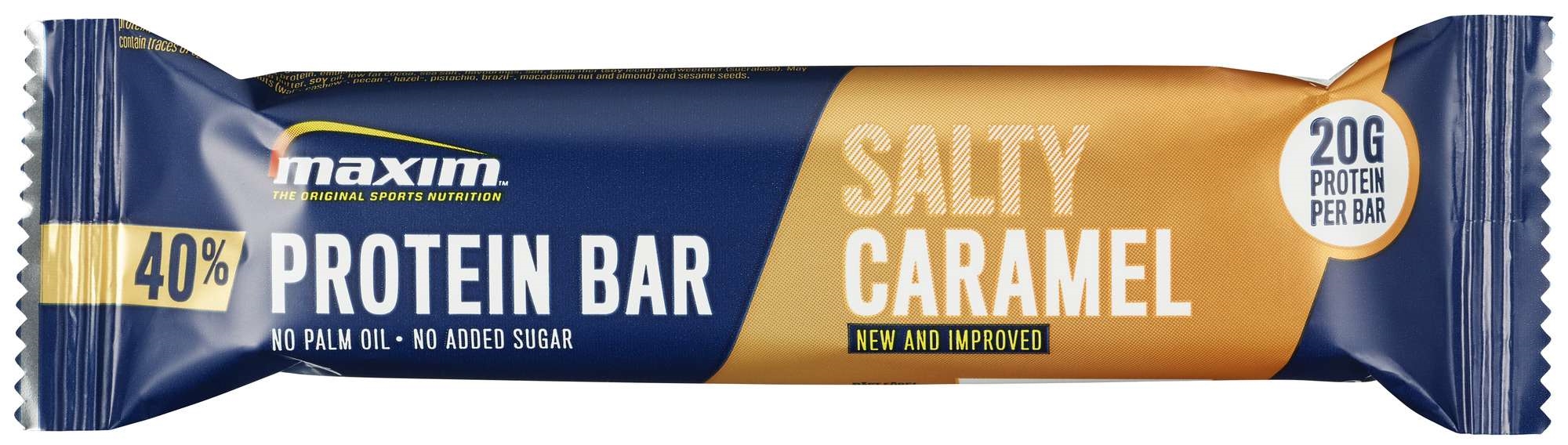 Maxim 40% protbar saltycaramel   50g