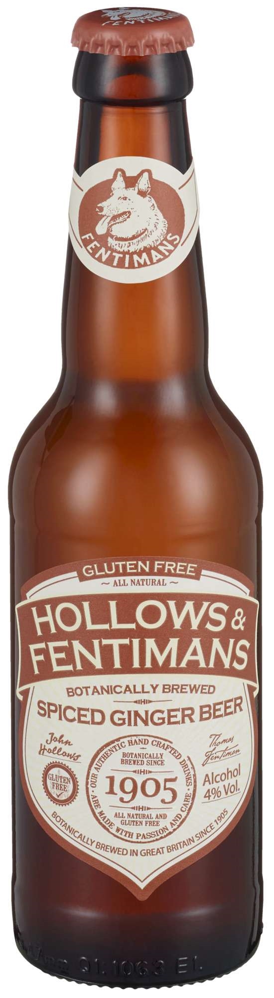 Hollows ginger beer 4% 12x33cl
