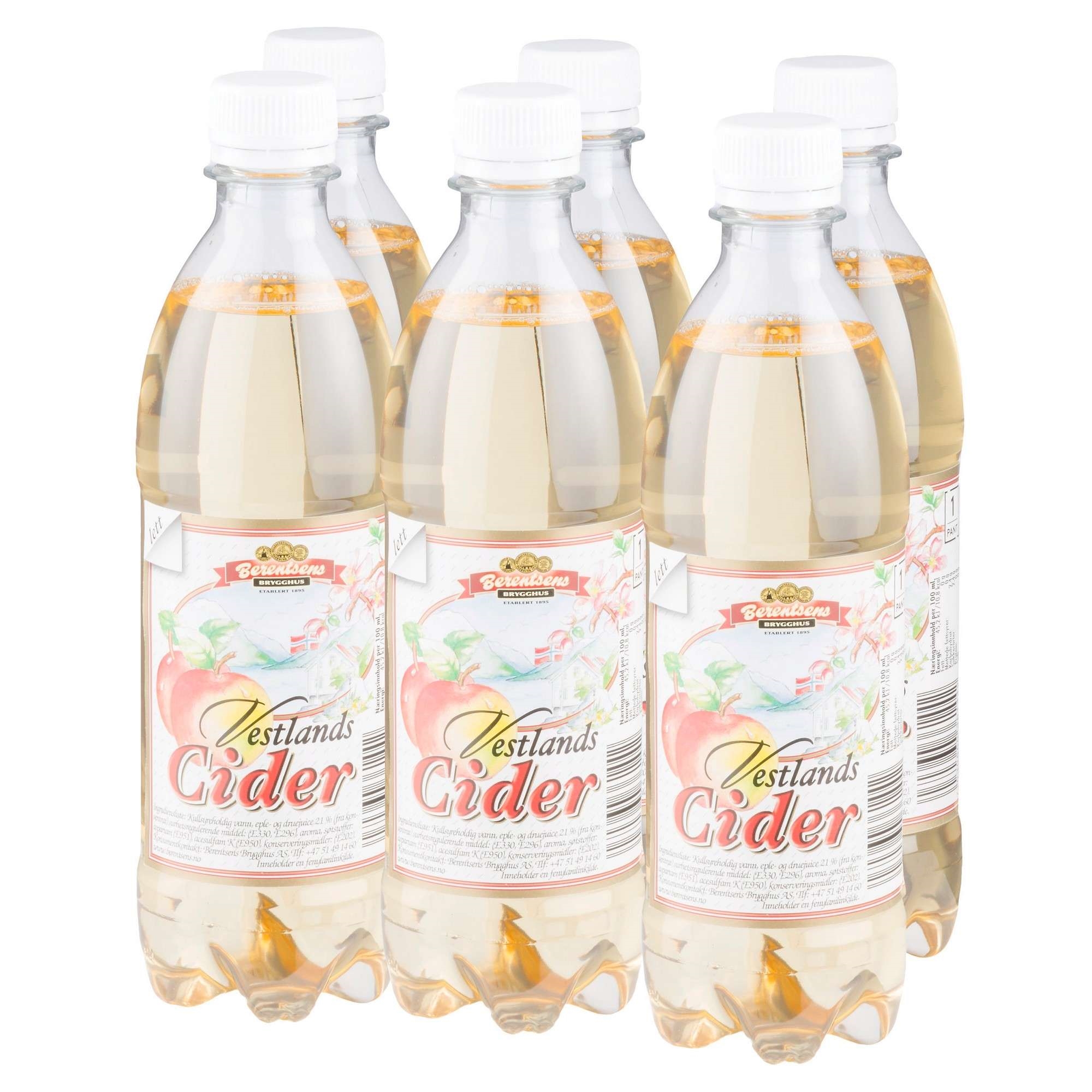 Berentsens vestlandscider light 24x50cl