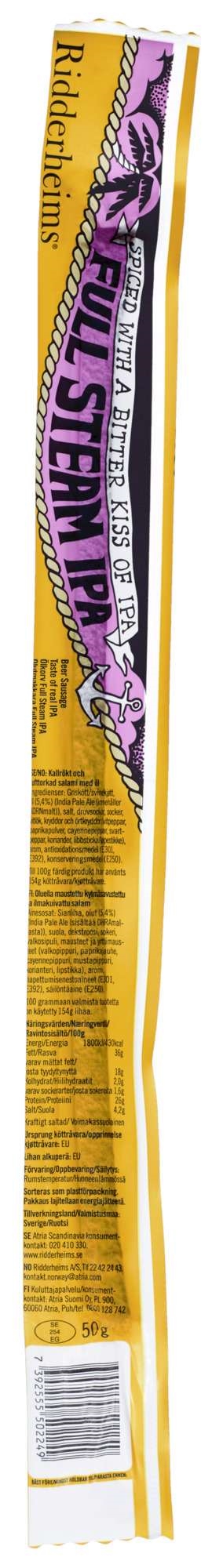 Ølpølse full steam ipa   50g