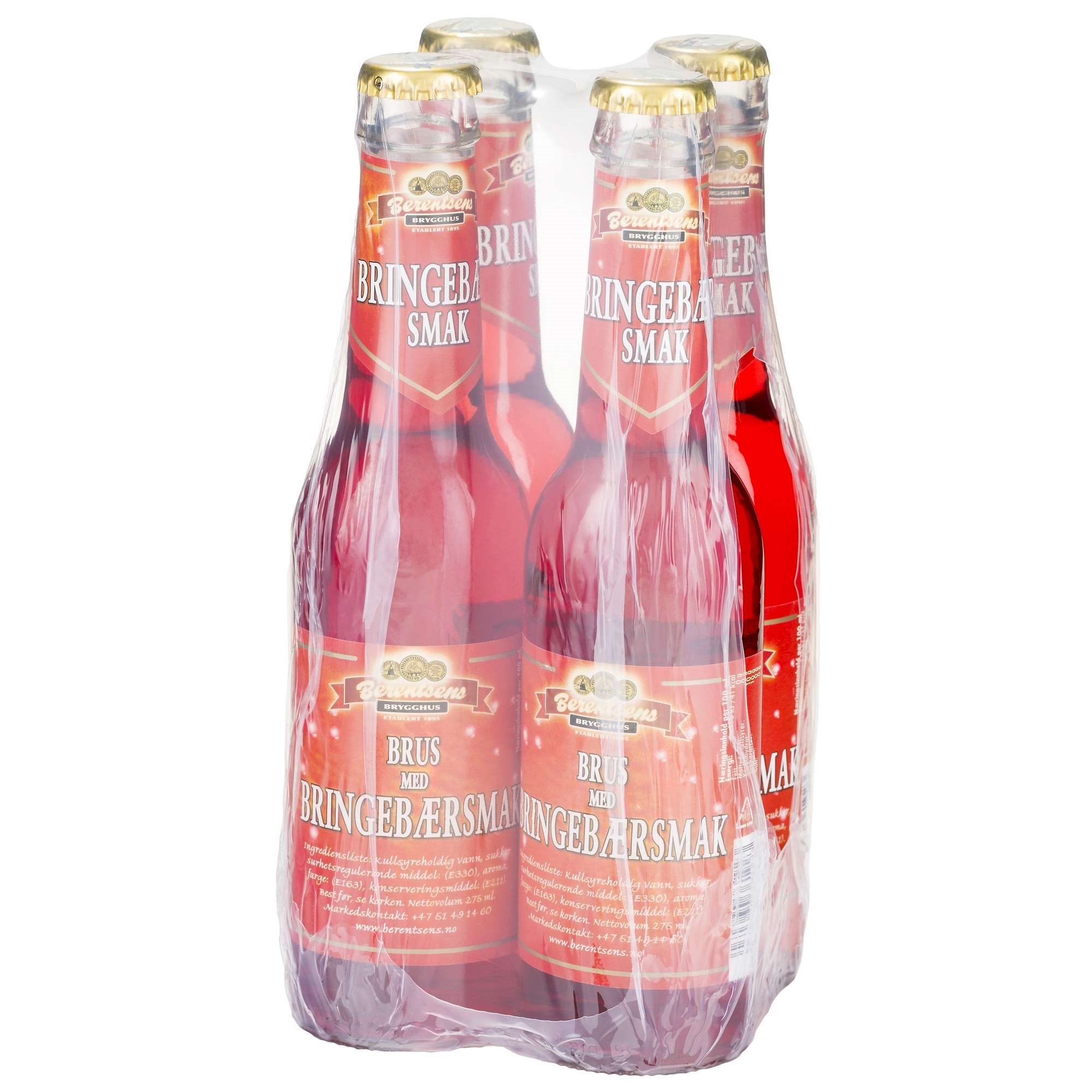 Berentsens bringebærbrus   24x27,5cl