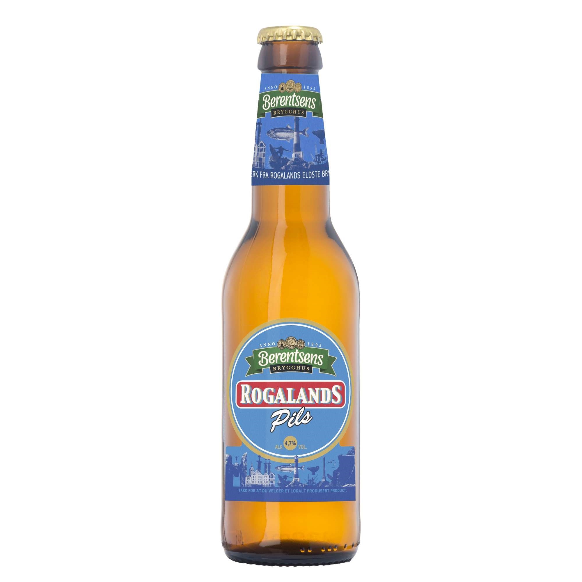 Berentsens rogalands pils fl.   4,7%   24x33cl