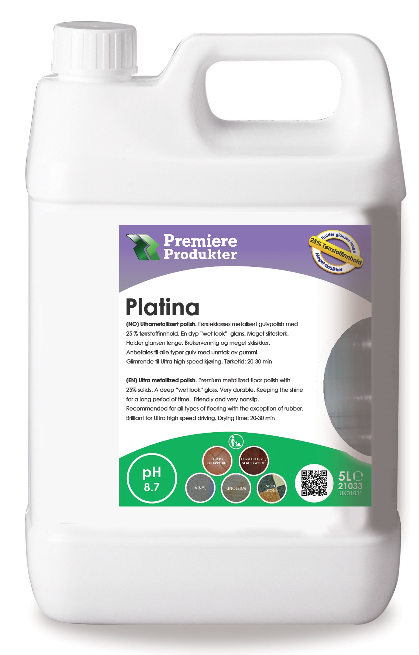 Platina ultrametallisert polish 25%   5l