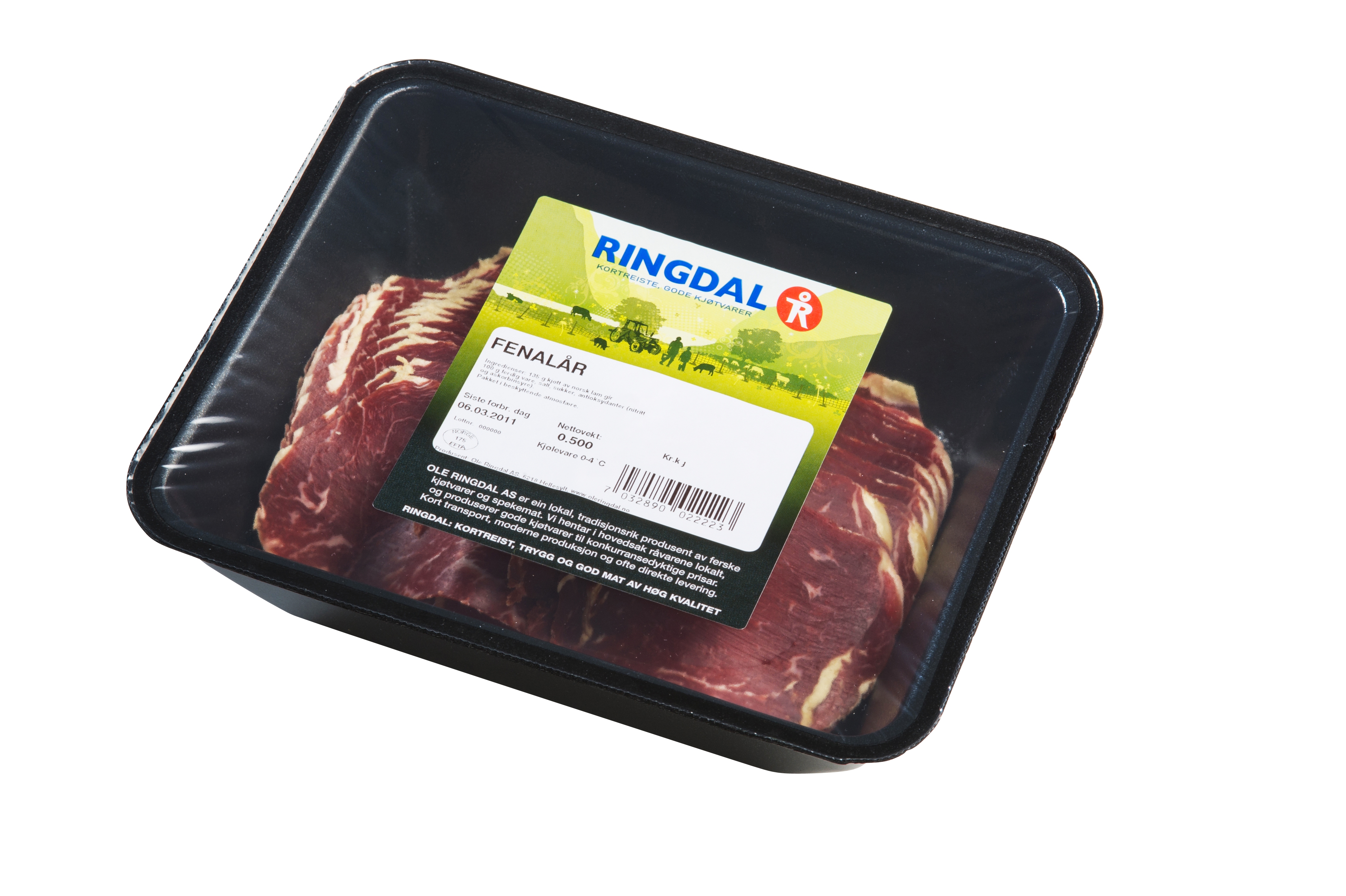 Beinfri fenalår i skiver 500g
