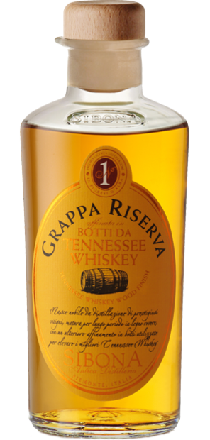 Sibona grappa riserva botti da tennessee whiskey 44% 50c