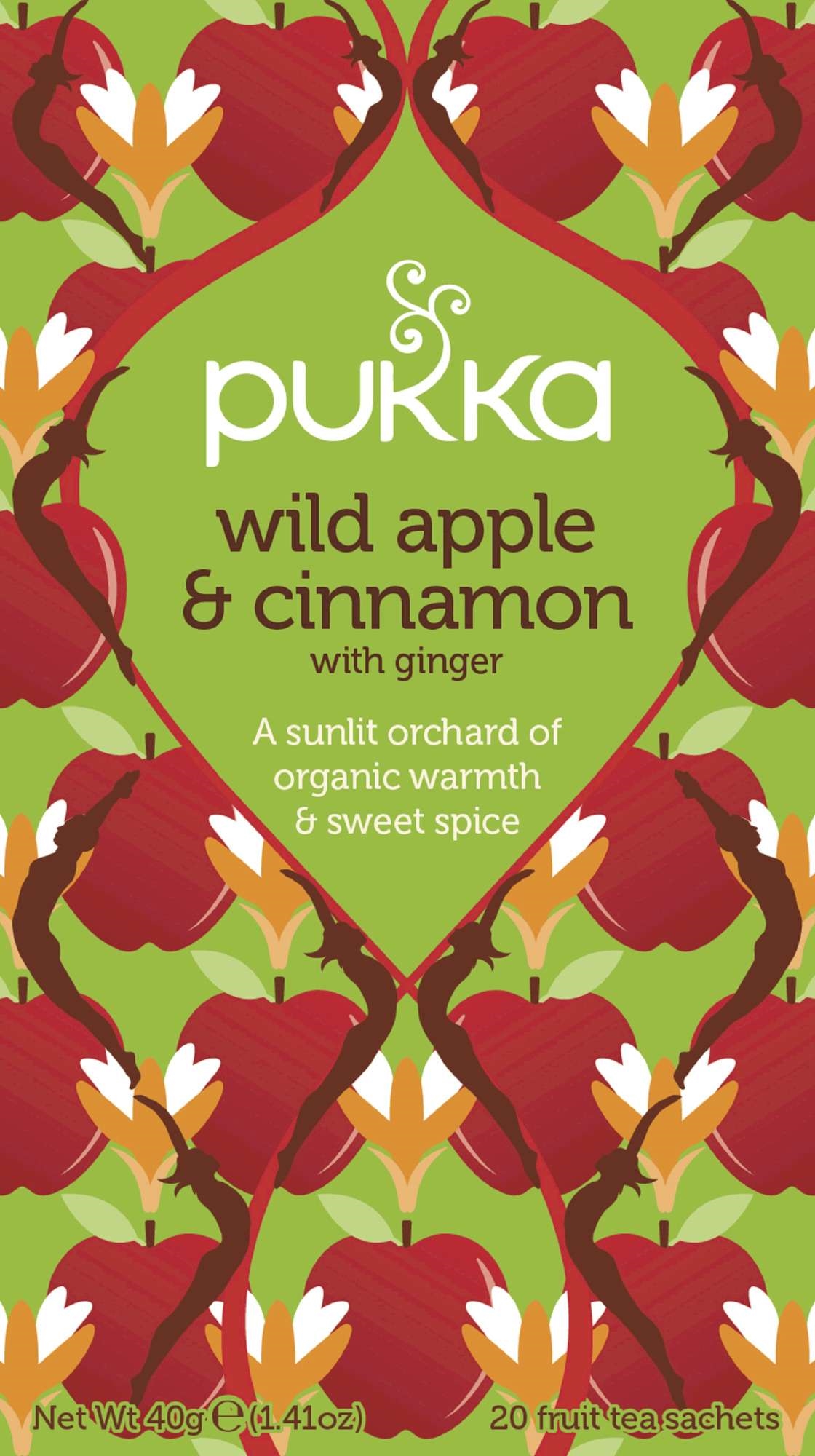 Wild apple & cinnamon pukka  ecol.  20pce