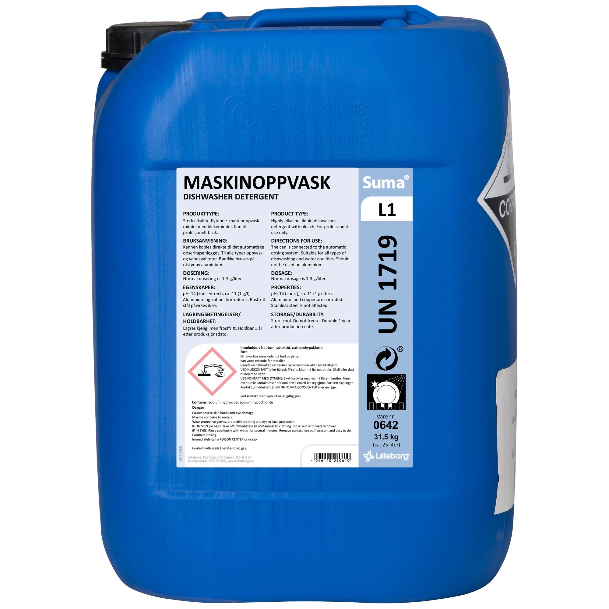 Suma mask.oppvask l1 31,5kg
