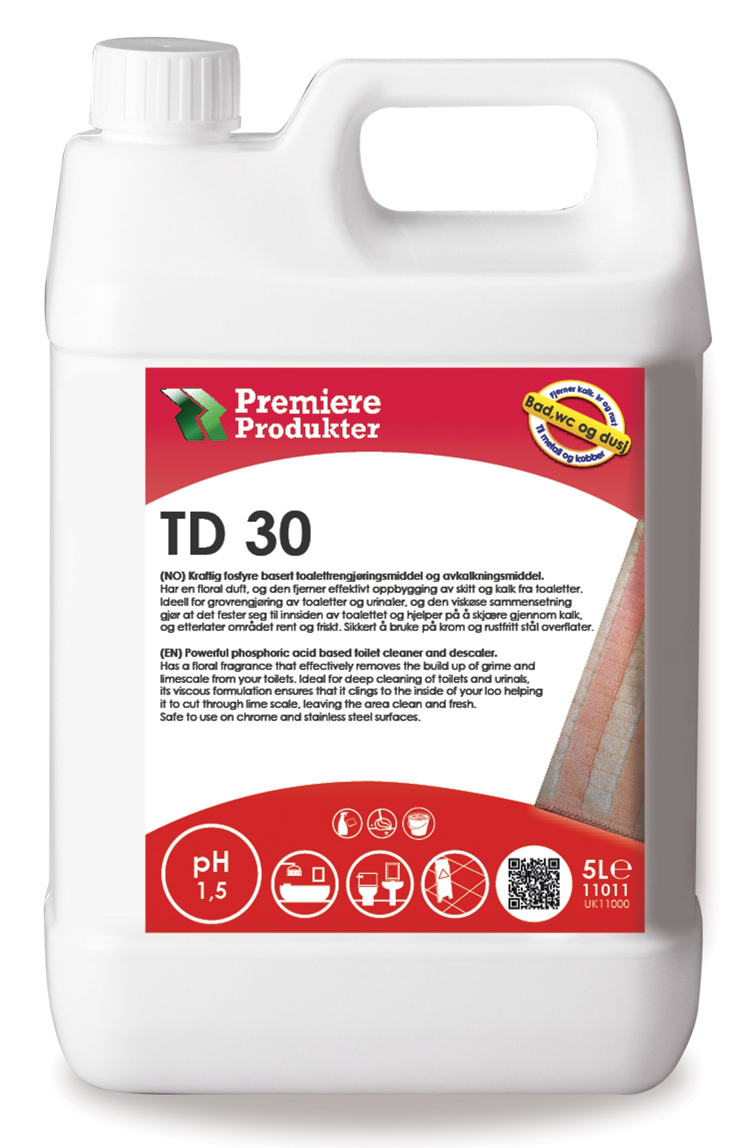 Td 30 sanitærrengjøring 5l