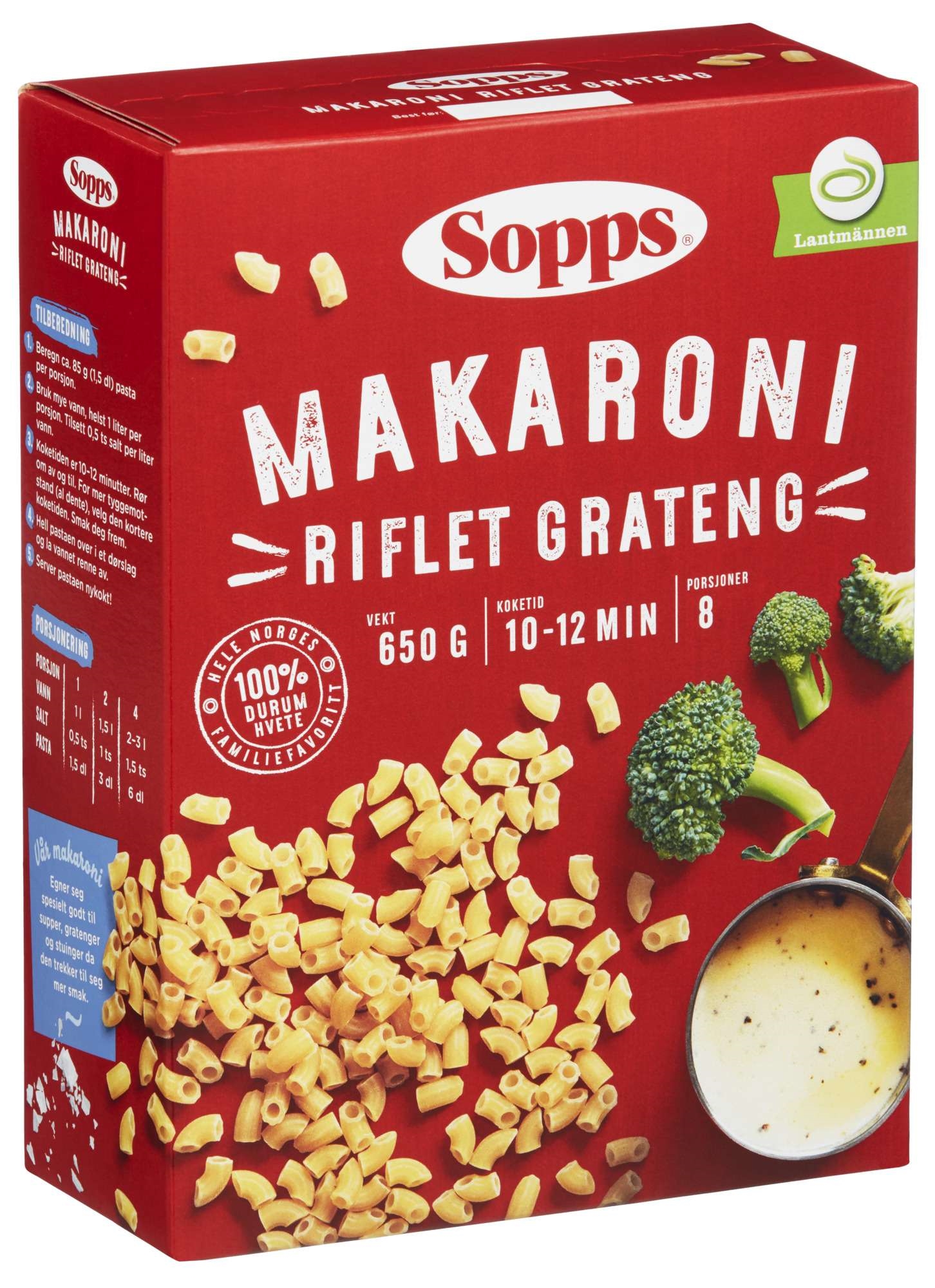 Makaroni grateng riflet 650g