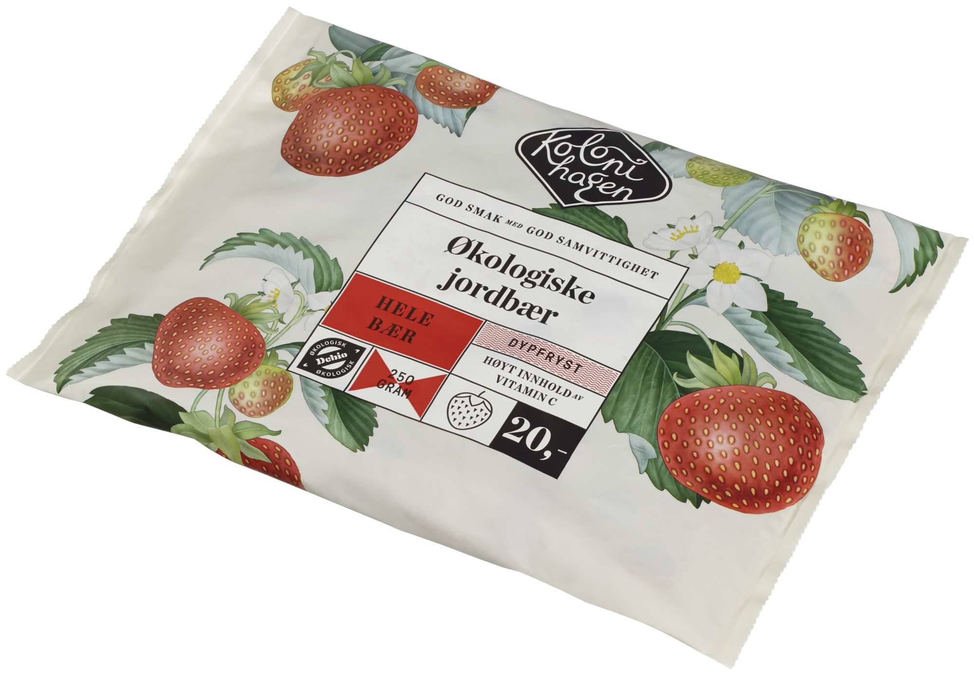 Jordbær frosne økol. 250g