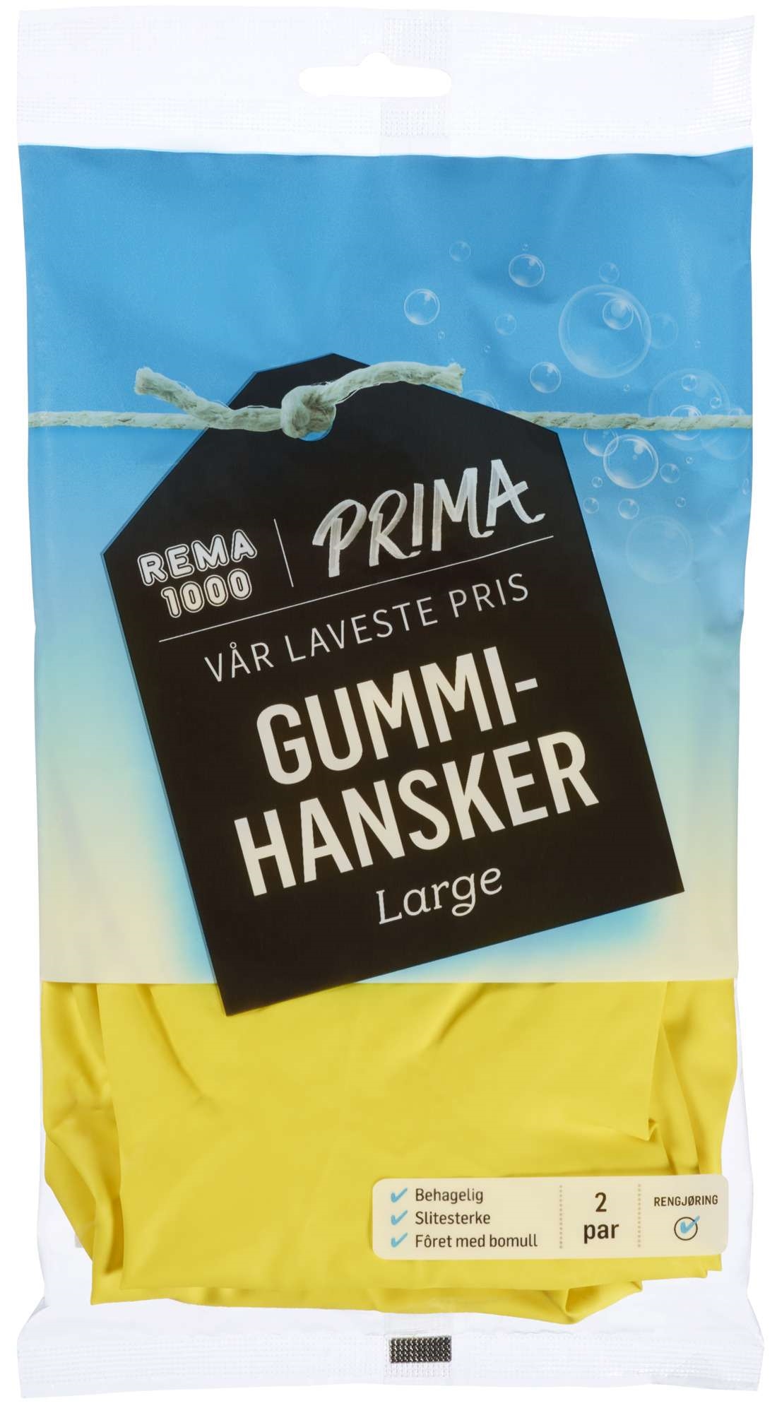 Gummihansker large   2par