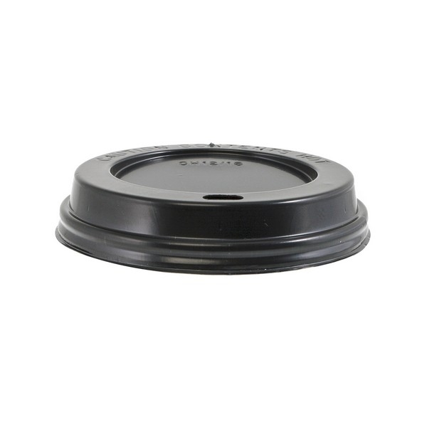 Plastlokk svart 12 oz 100stk