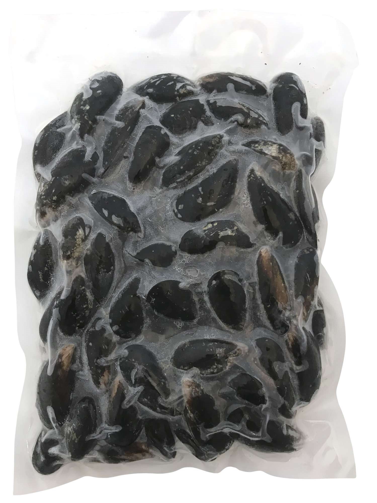 Dsd blåskjell 60/80 hel, halvkokt 1kg