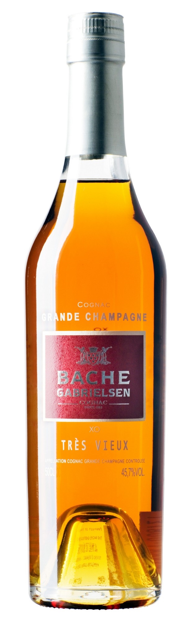Bache-gabrielsen xo tres vieus grande champagne 45,7% 50cl