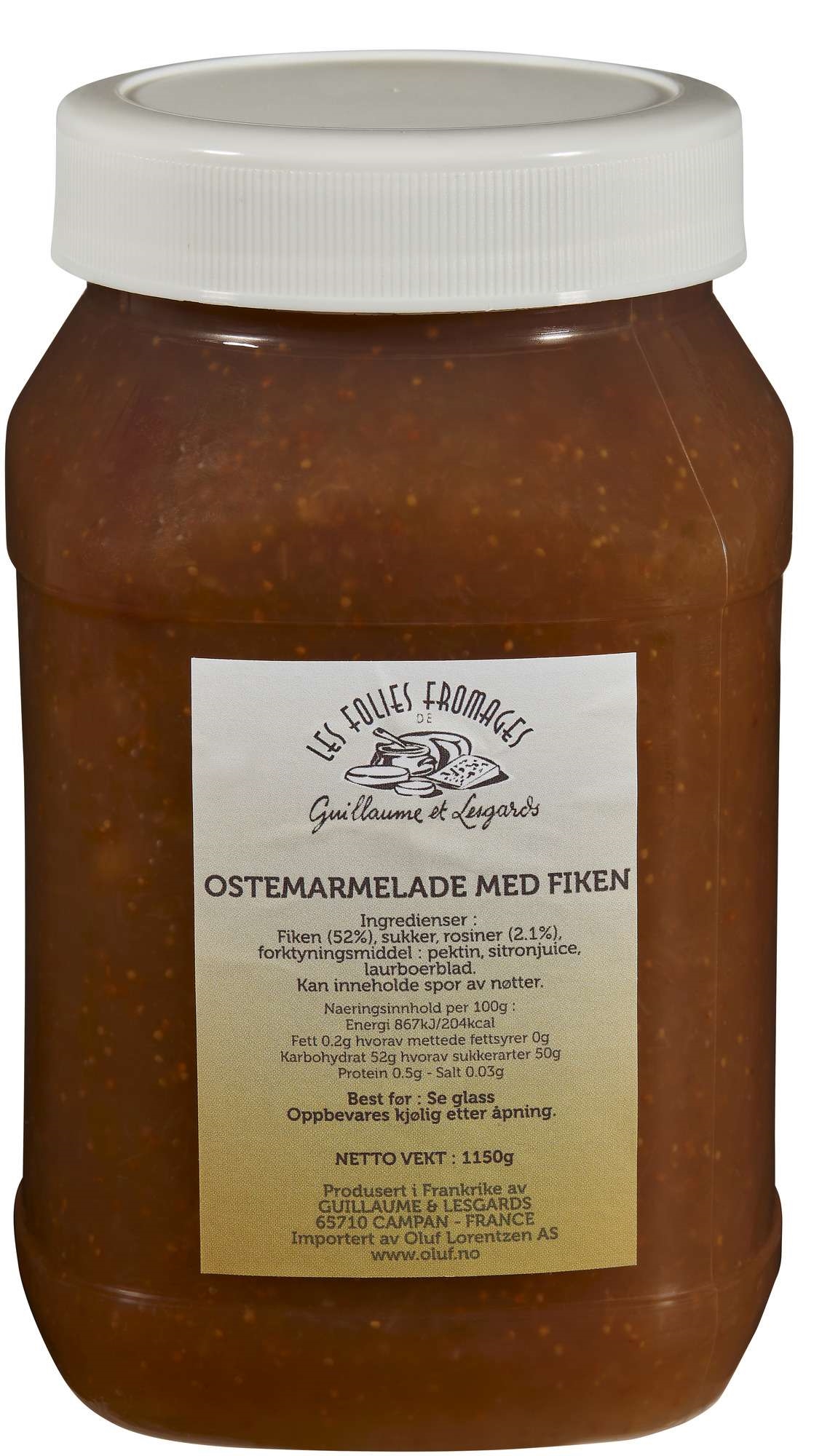 Ostemarmelade fiken 1,15kg