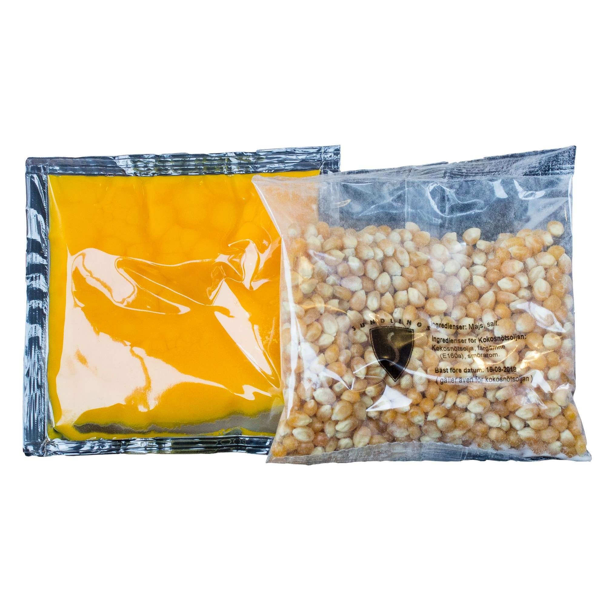 Popcorn mais/salt/olje porsjonspose 36stk   8,2kg