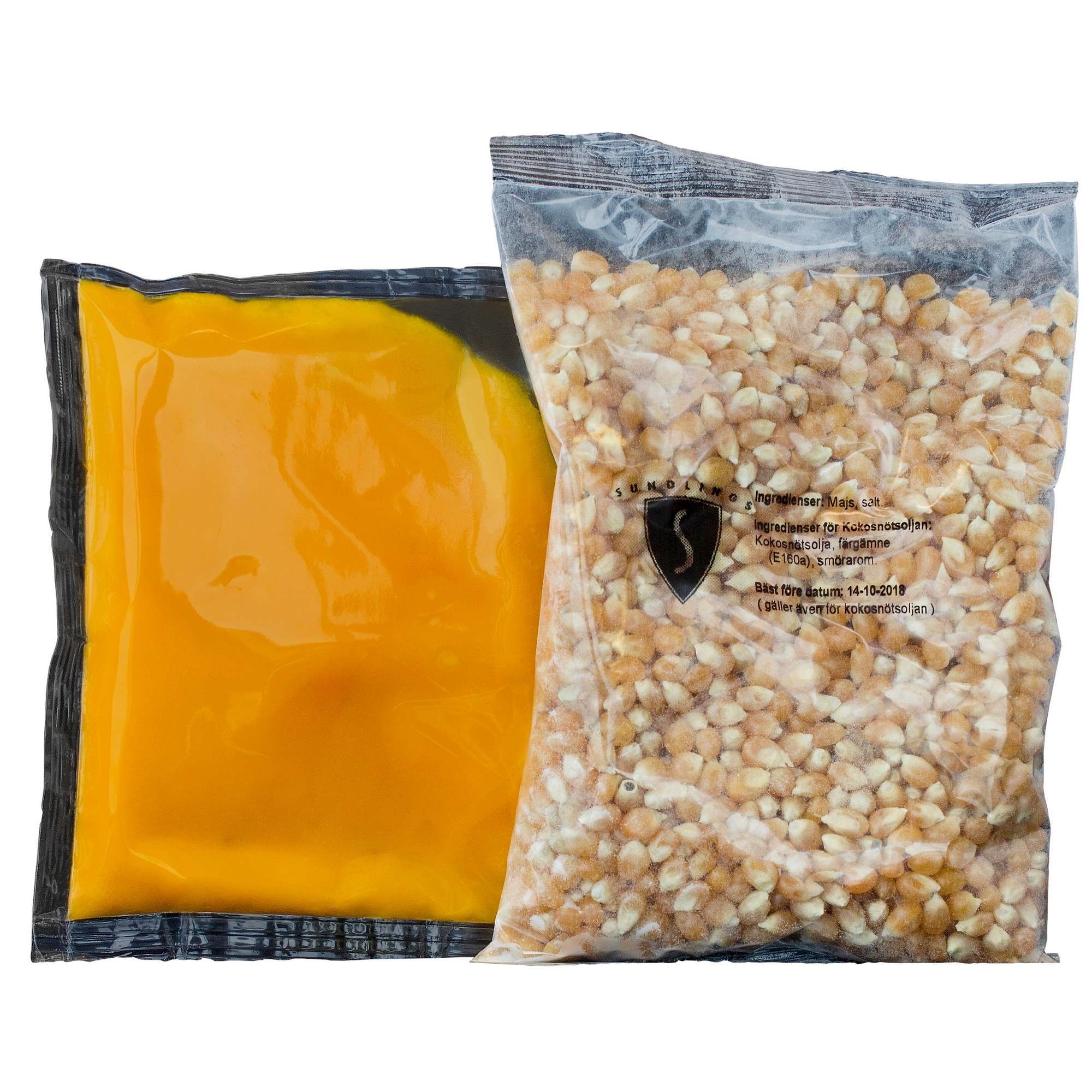 Popcorn mais/salt/olje porsjonspose 24stk   10,9kg