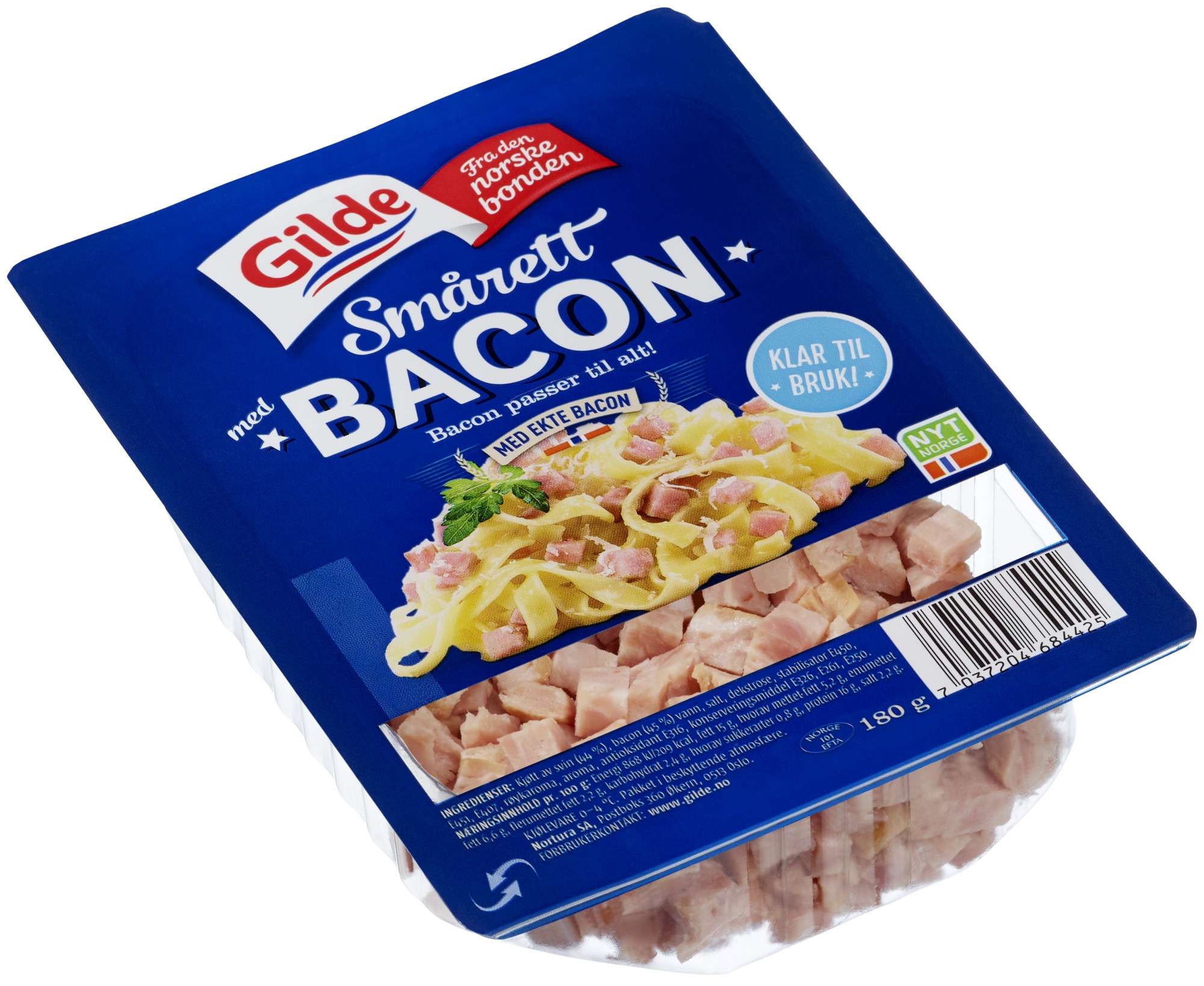 Smårett med ekte bacon 180g
