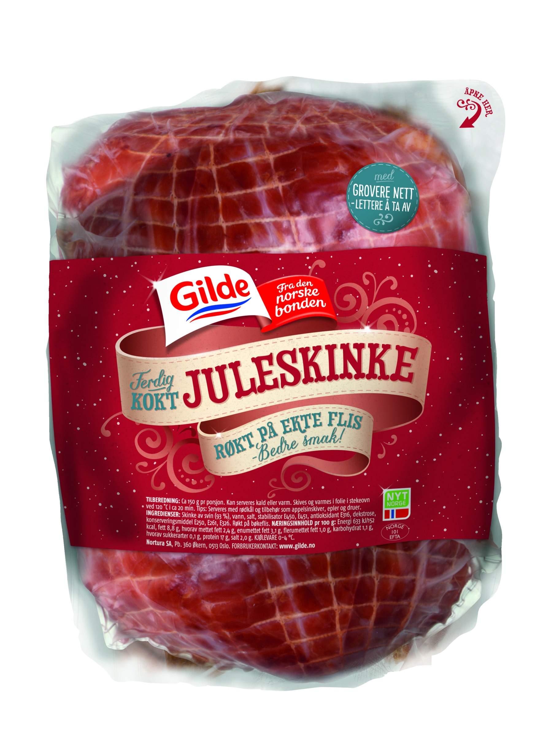 Sesongskinke røkt på flis ca1,1kg  kg