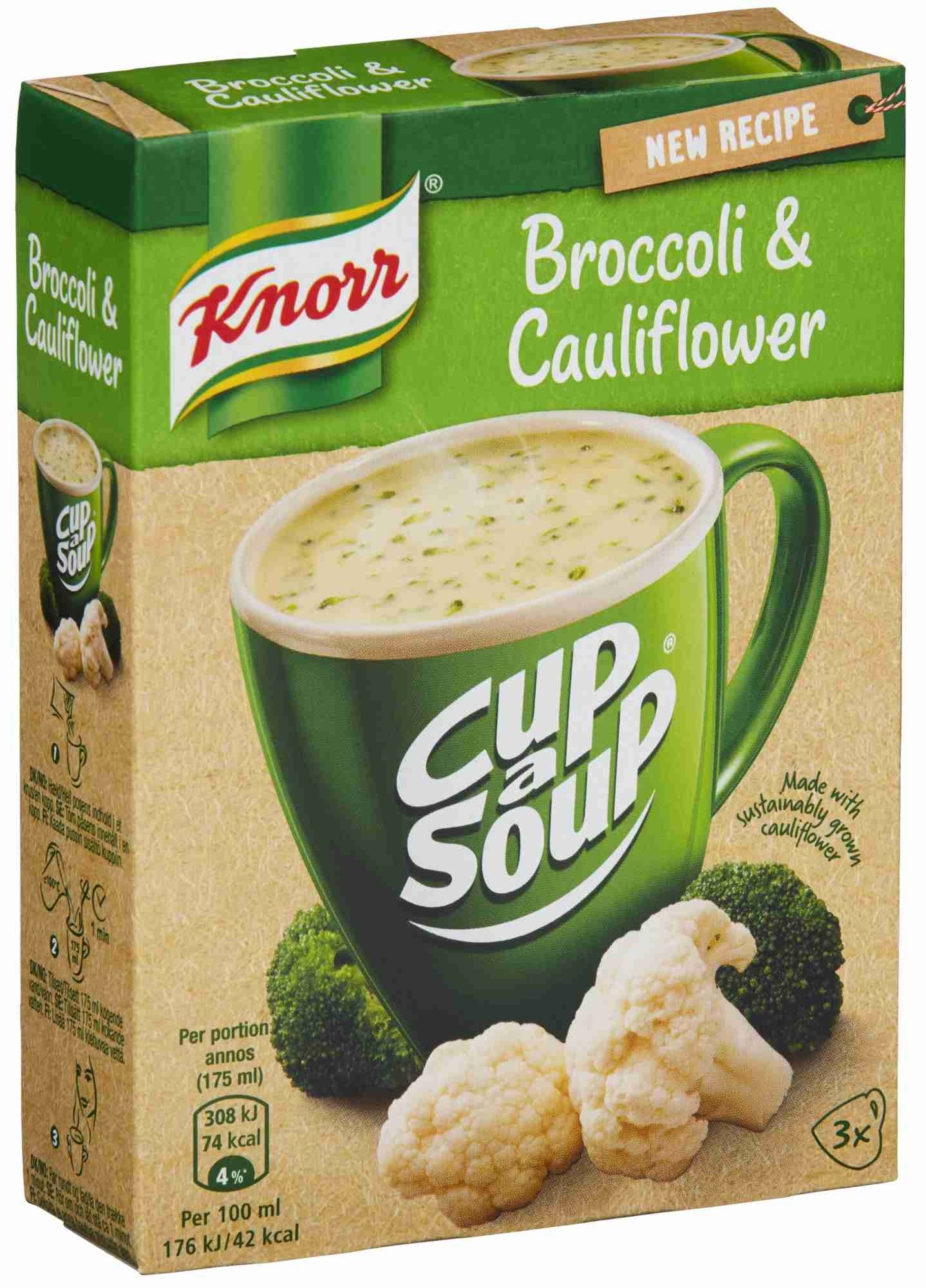 Knorr cup a soup blomkål/brokk   3pcs