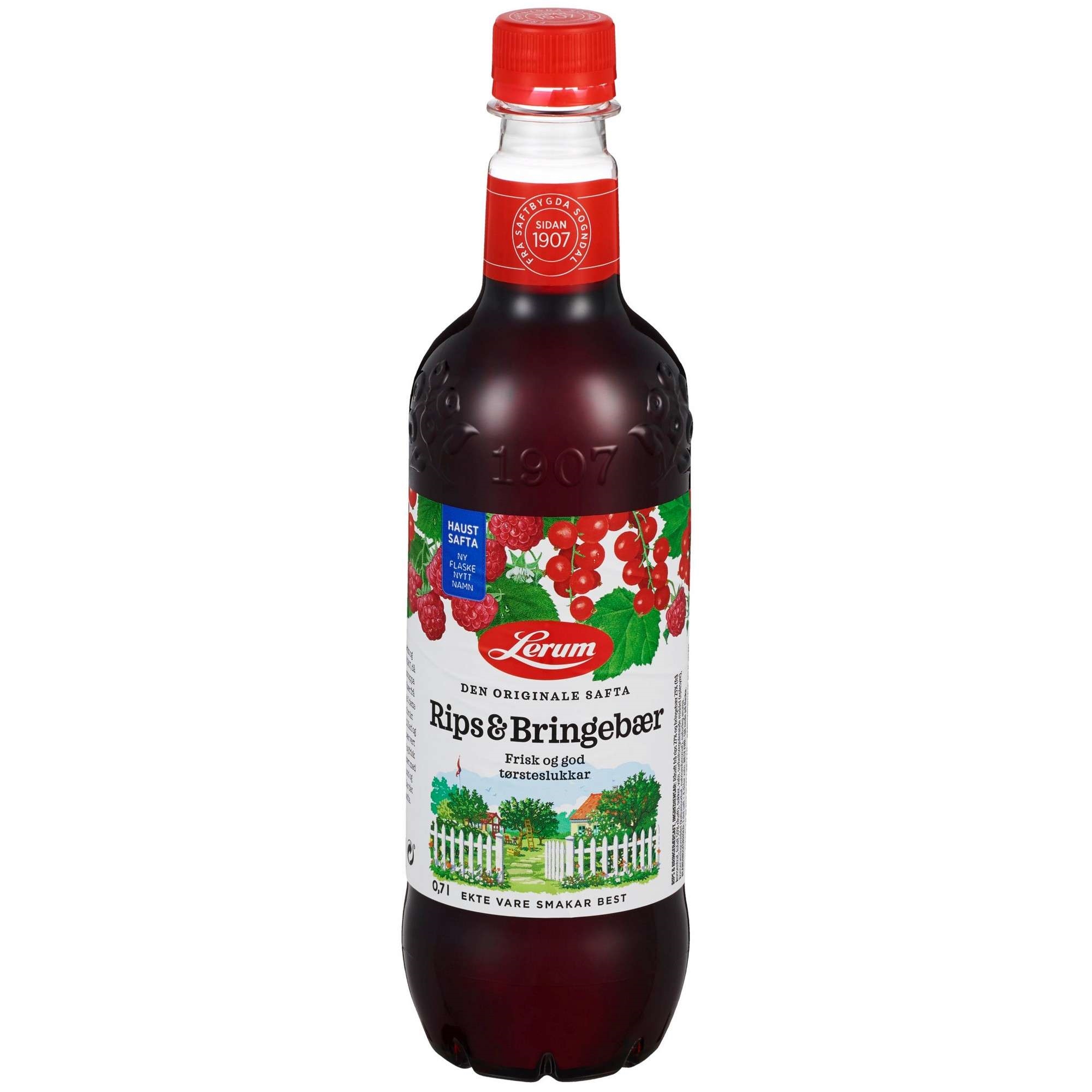 Lerum rips-bringebær 0,7l