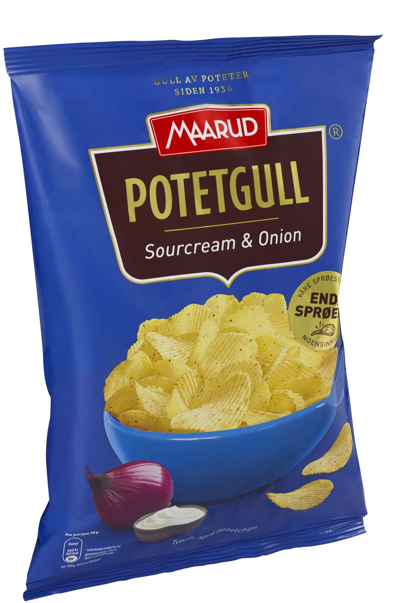 Potetgull s.cream&onion 200g