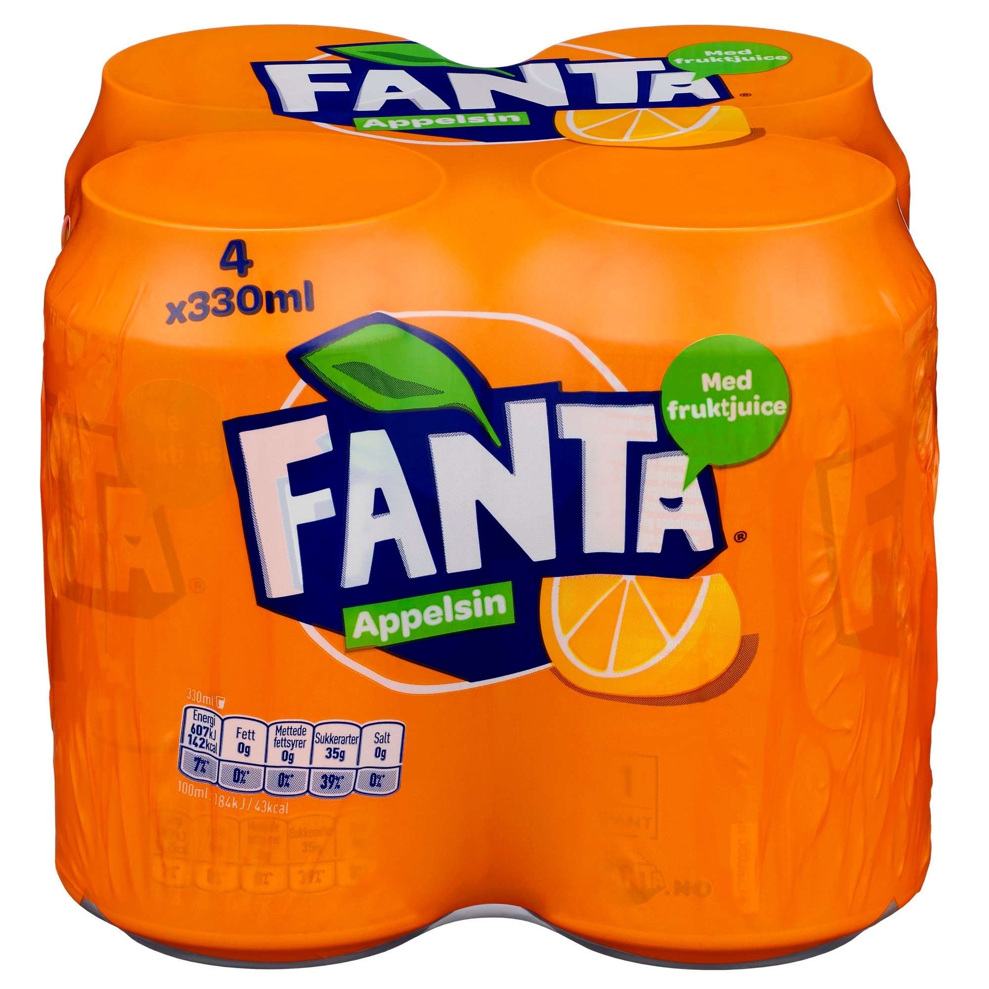 Fanta orange boks 4-pk 24x0,33l