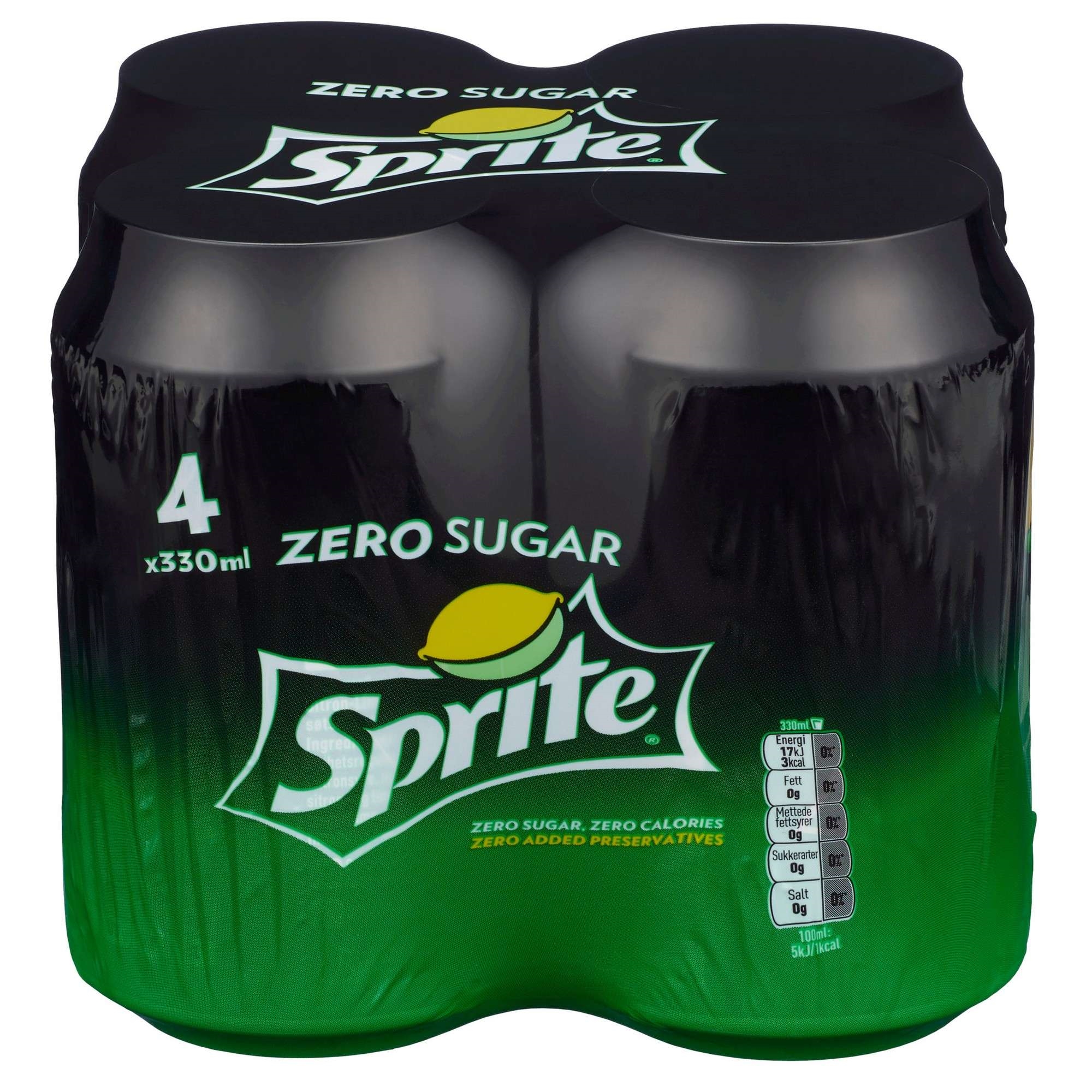 Sprite zero boks 4-pk 24x0,33l