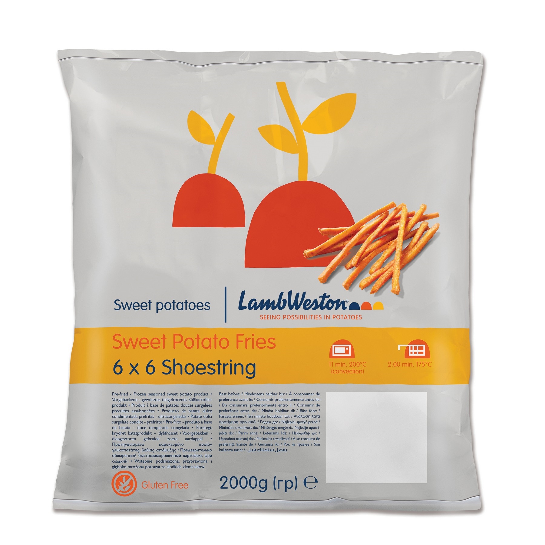 Søtpotet shoestring fries   2kg