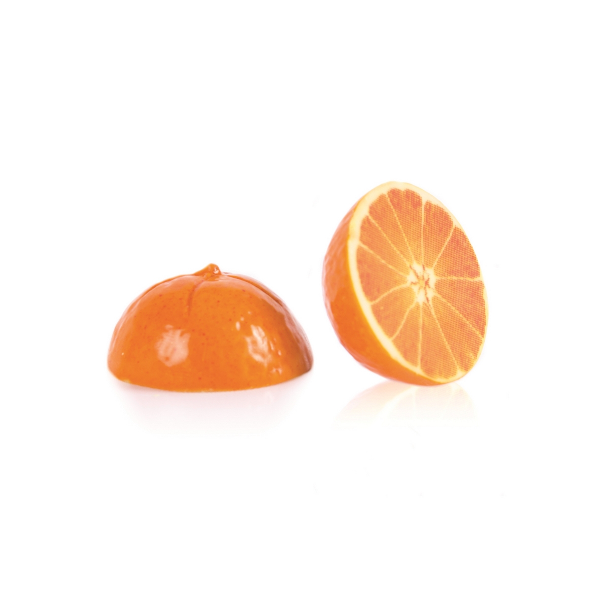 Sjokoladepynt appelsin 3d ø35   36stk