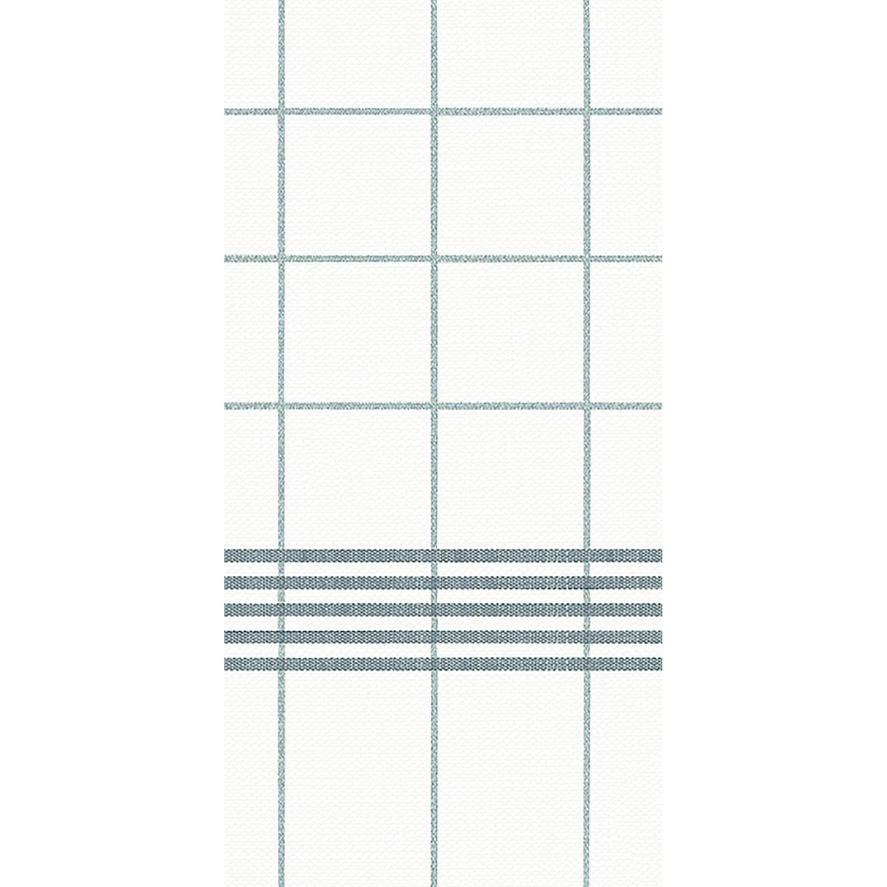 Serviett towel napkin m.grå ruter 1/8br 60stk