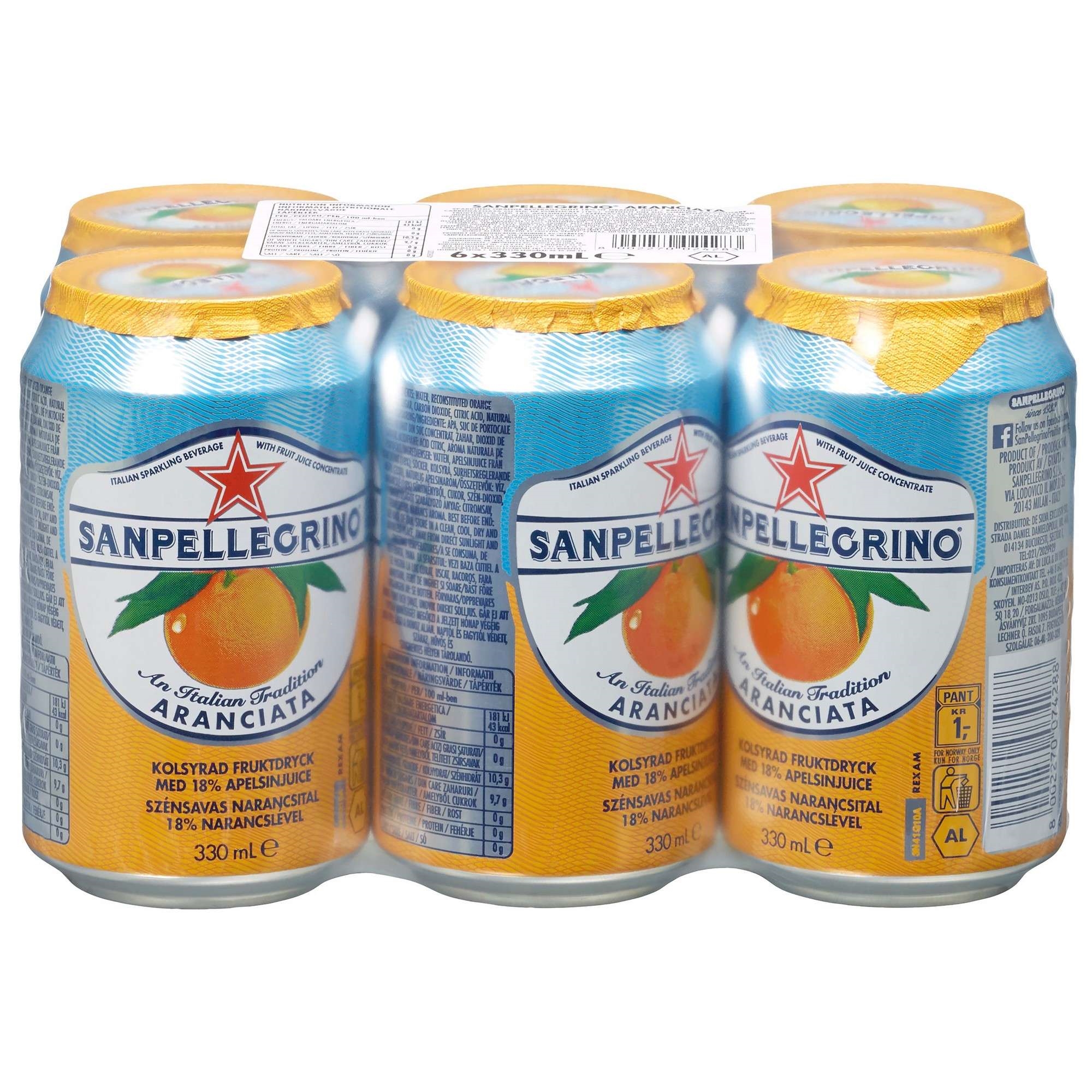 San pellegrino aranciata 24x33cl