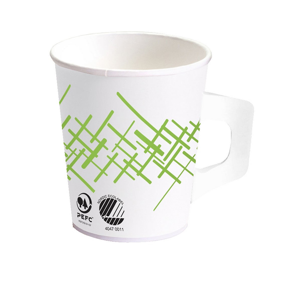 Kaffebeger m/hank 17,5cl svane   80stk