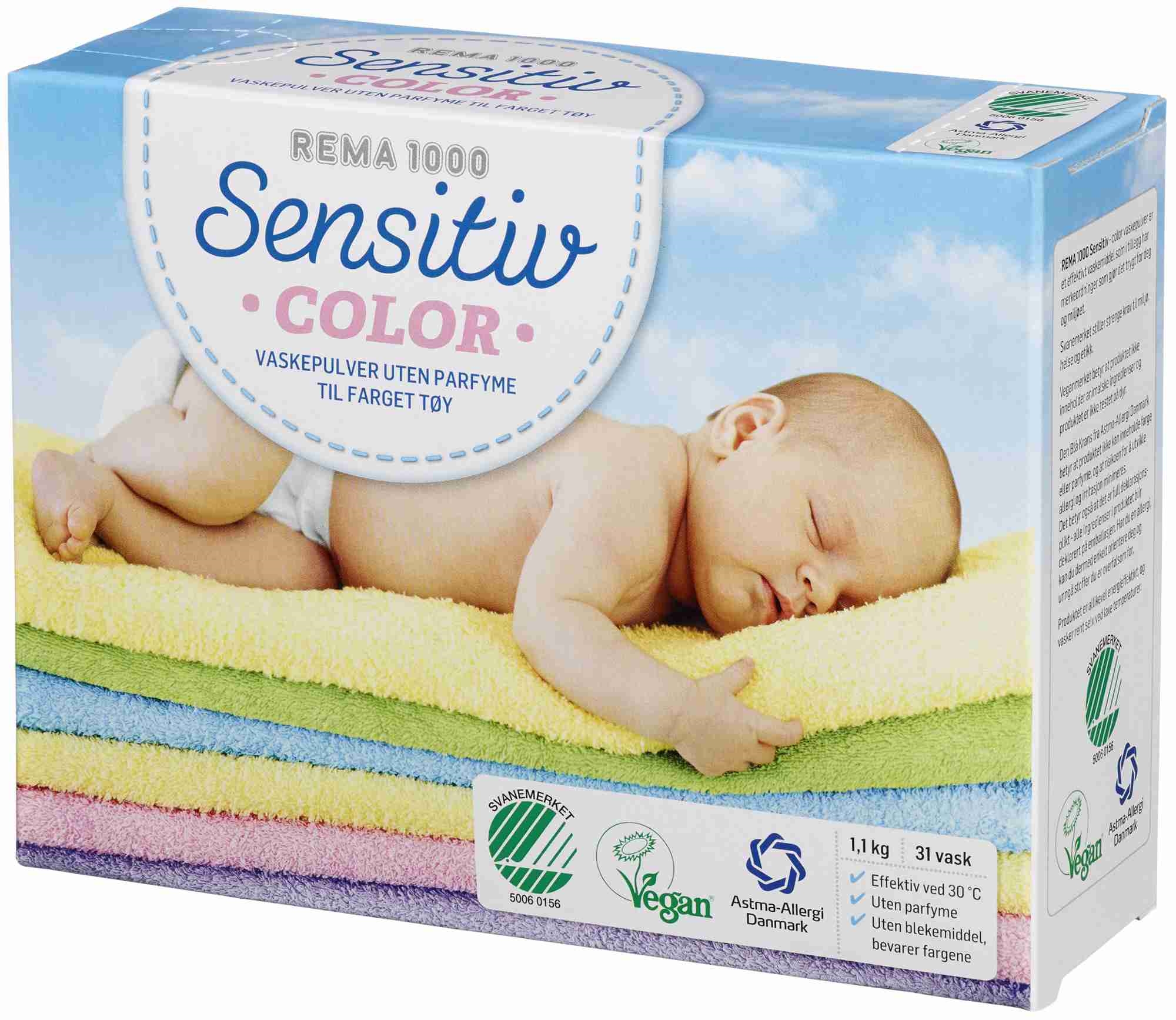 Tøyvask farget sensitiv 1,1kg