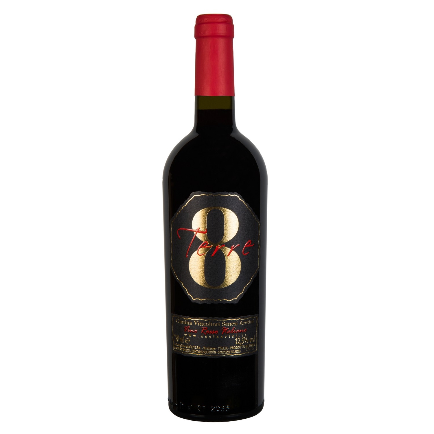 8 terre vino rosso   13%   75cl