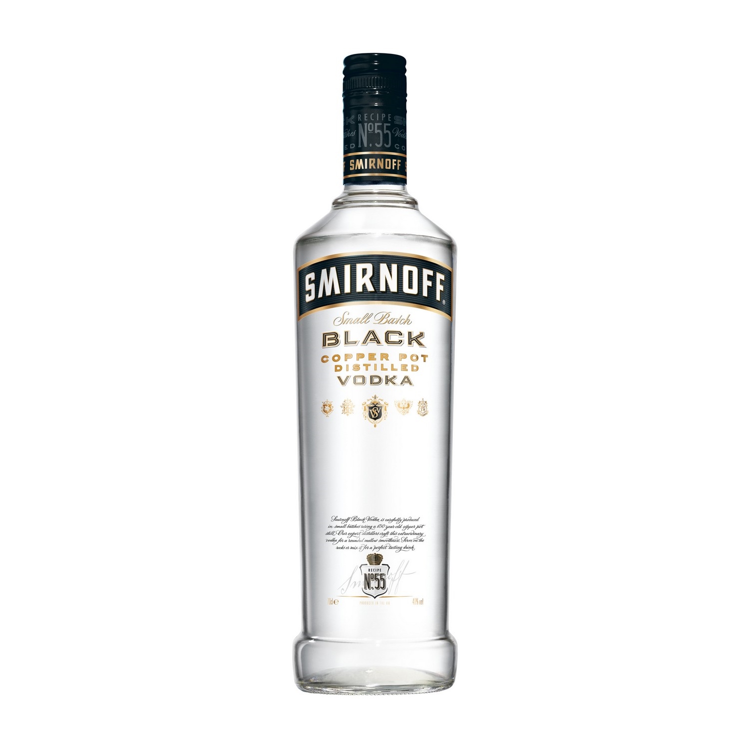 Smirnoff black label  40%  70cl