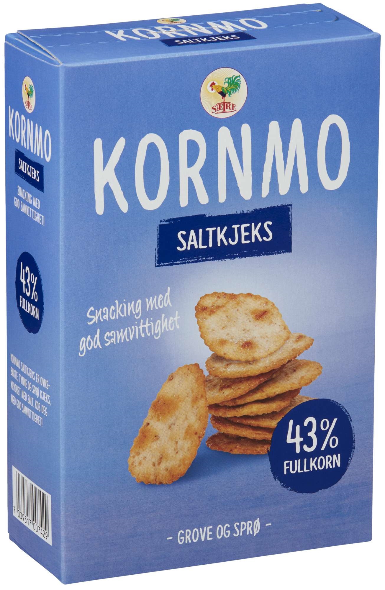 Kornmo saltkjeks fullkorn 120g