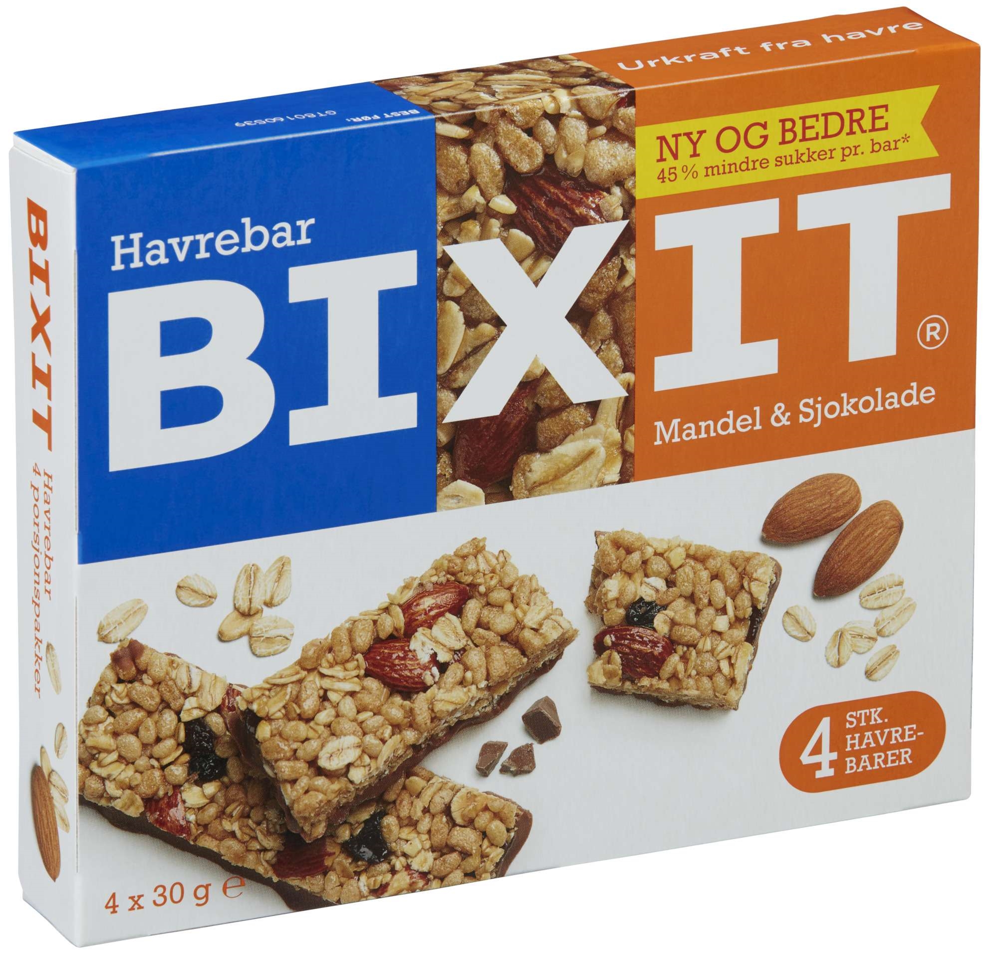 Havrebar mandel 4pk 120g