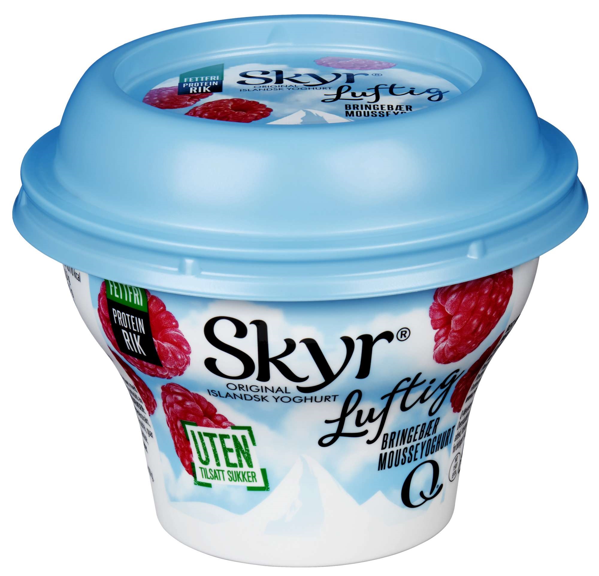Skyr luftig bringebær 130g