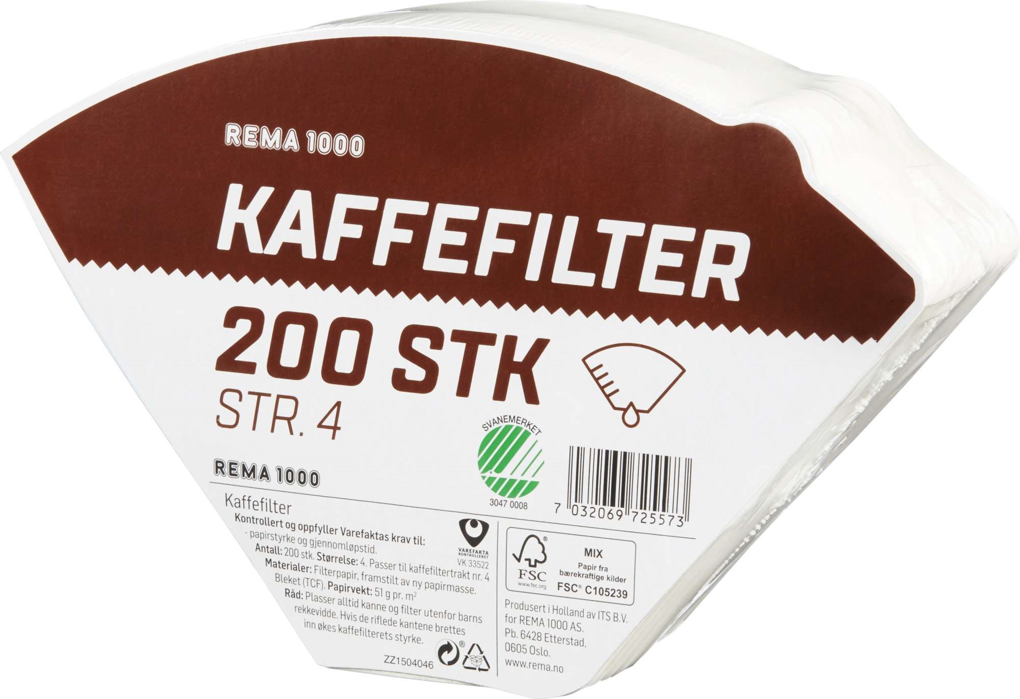 Kaffefilter str 4     200stk
