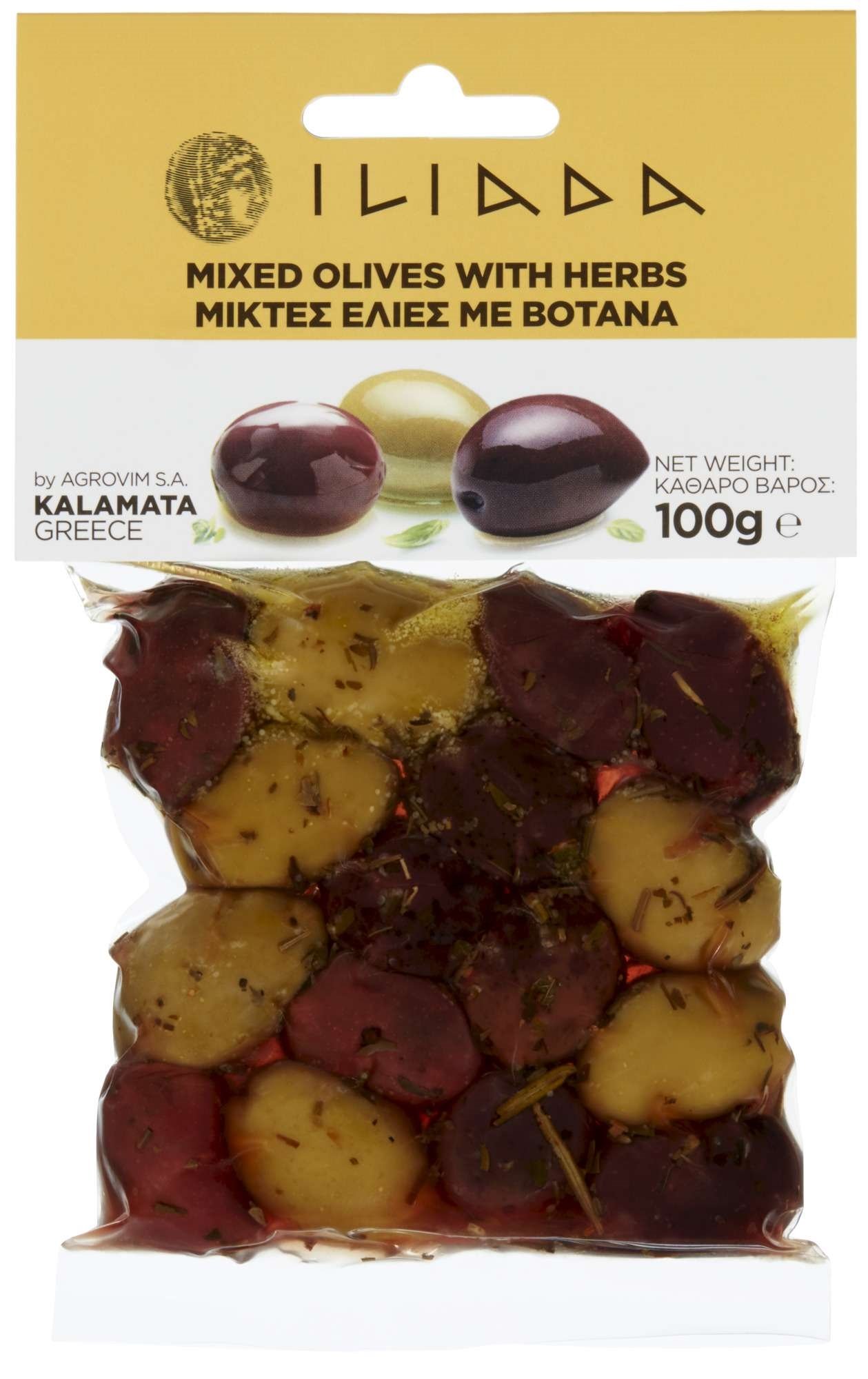 Olivenmiks m/urter 100g