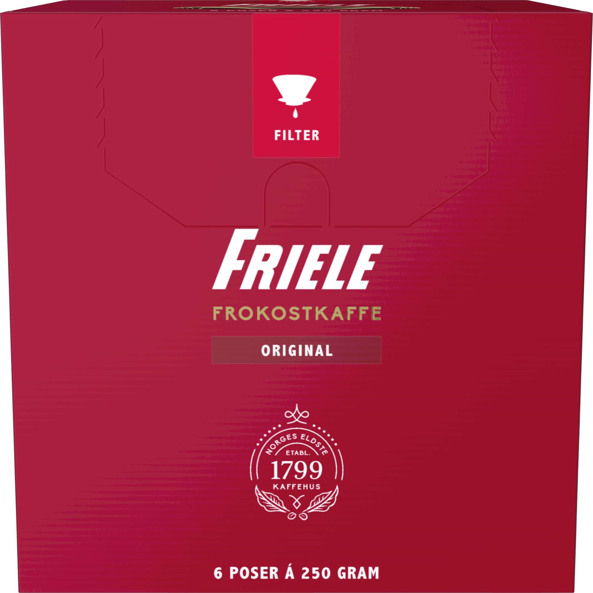 Friele frokostkaffe filtermalt   6x250g