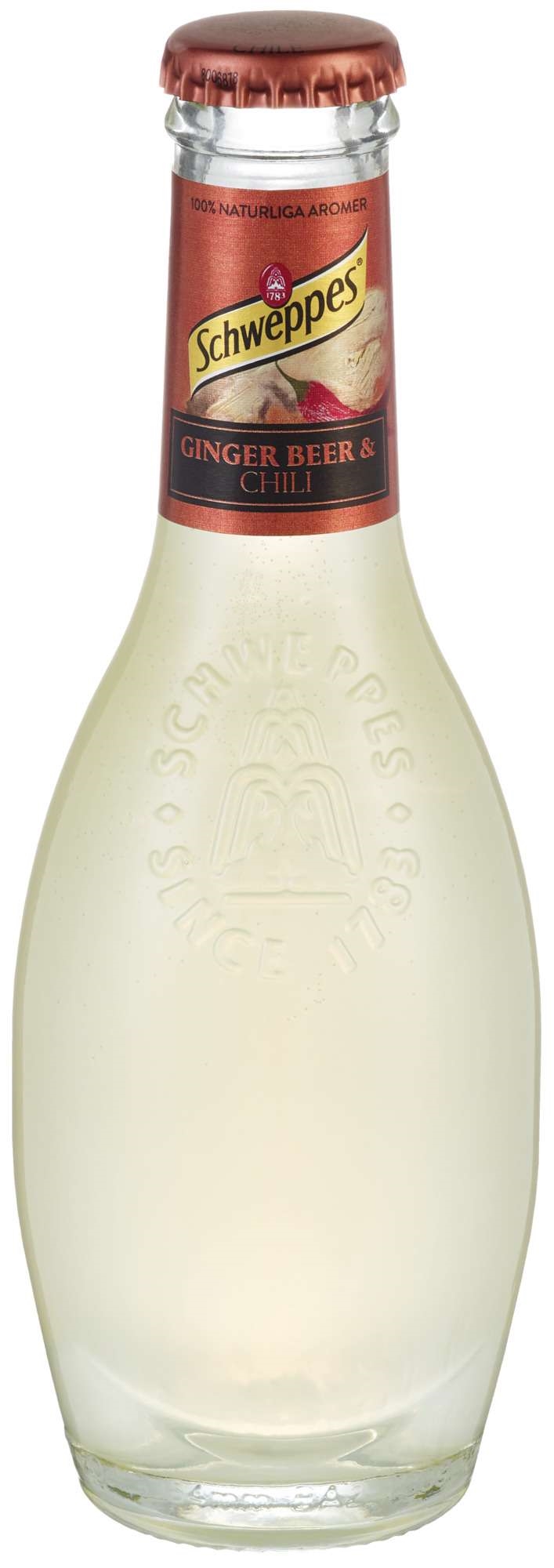 Schweppes premium ginger beer & chili 24x20cl