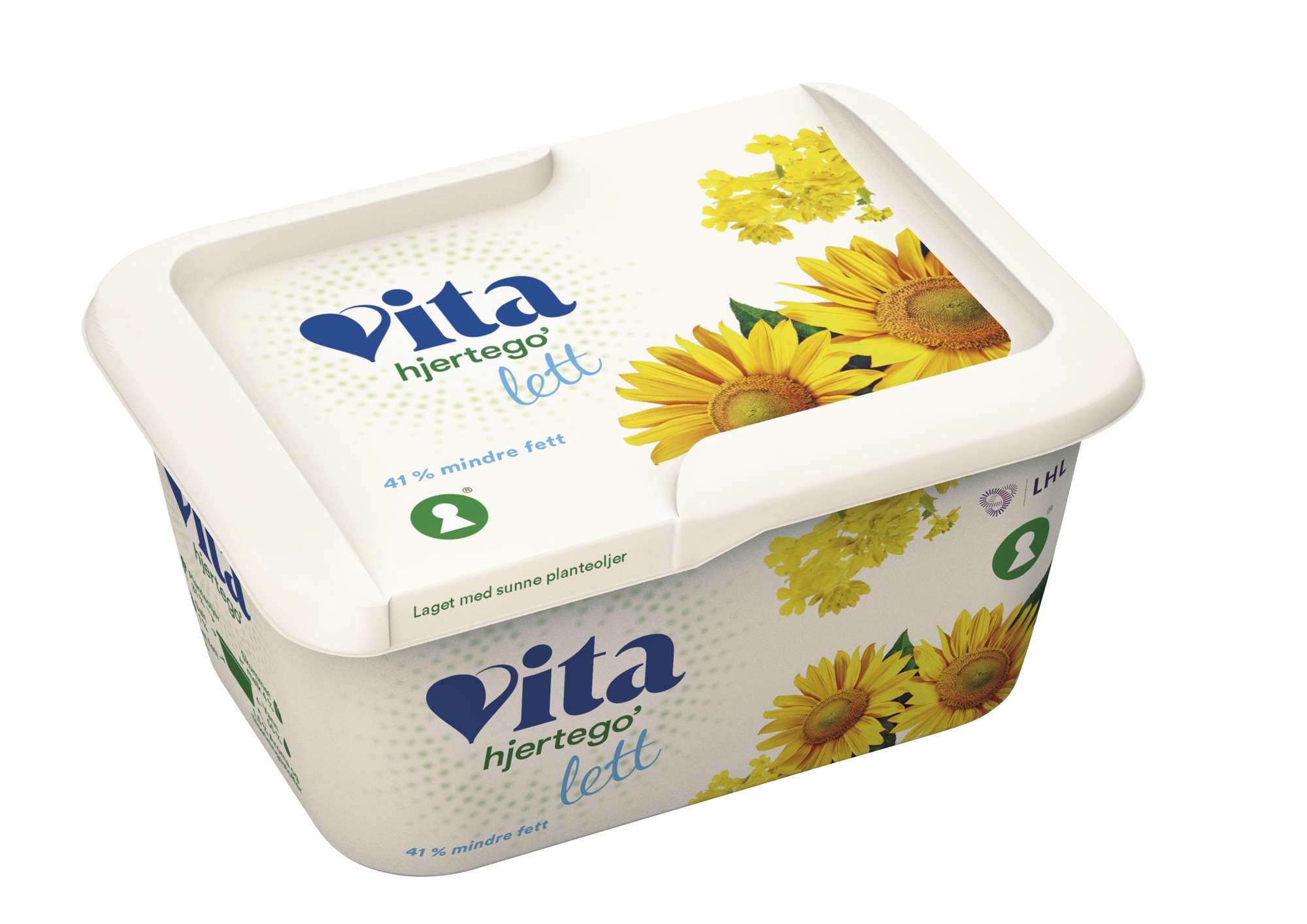 Vita hjertego lett margarin   370g