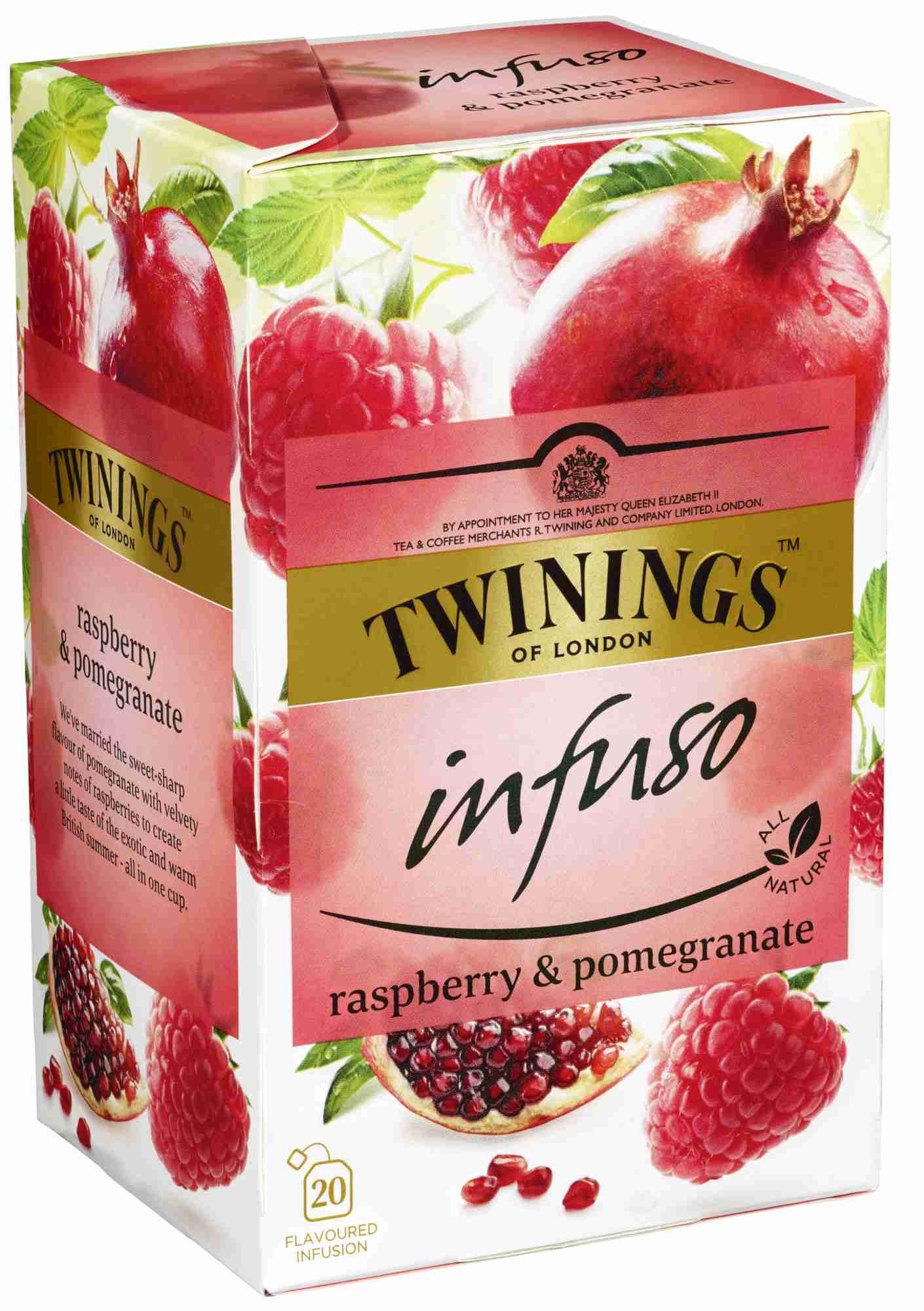 Twinings infuso raspberry & pomegranate 20bg