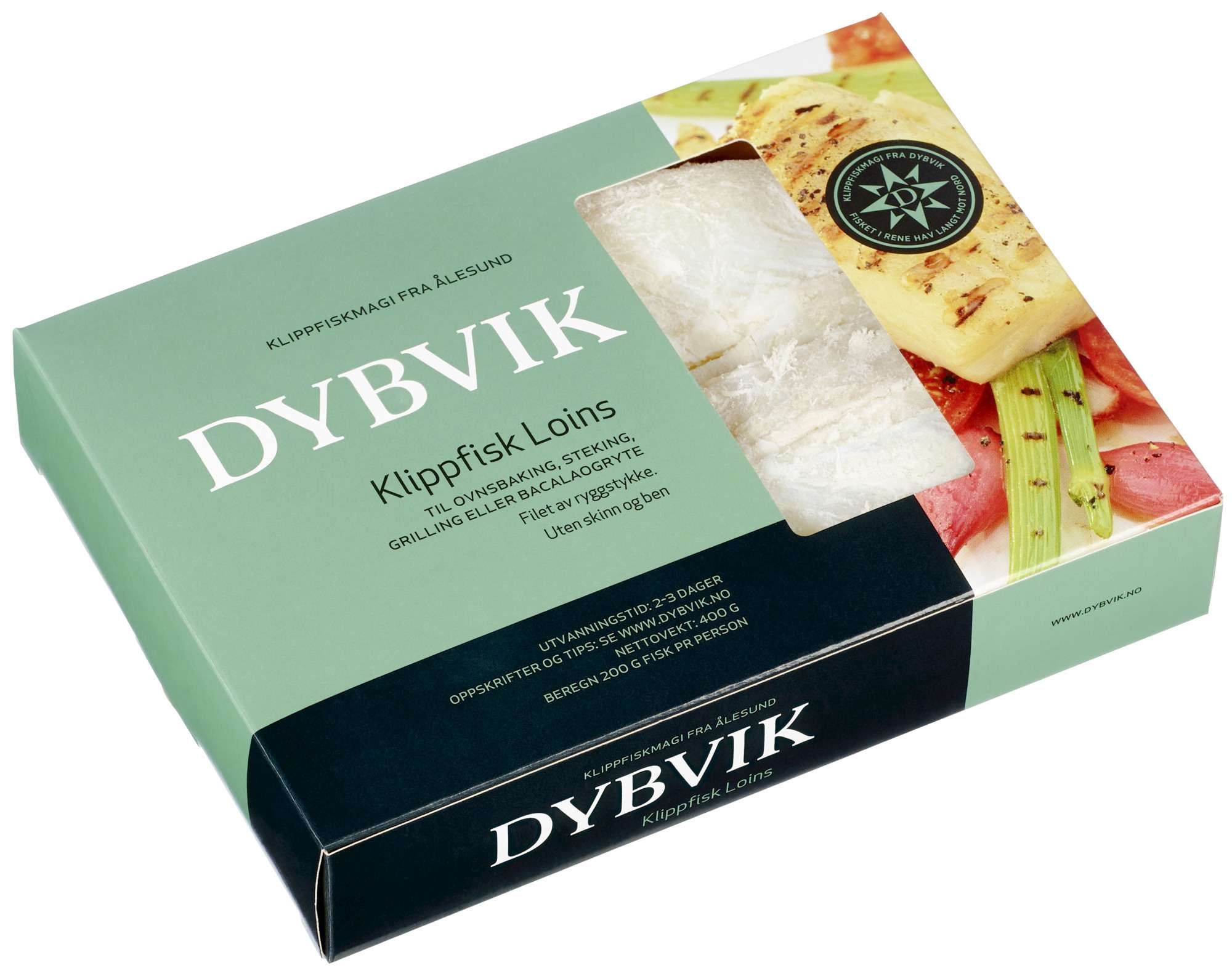 Klippfisk loins skinn- og benfri 400g