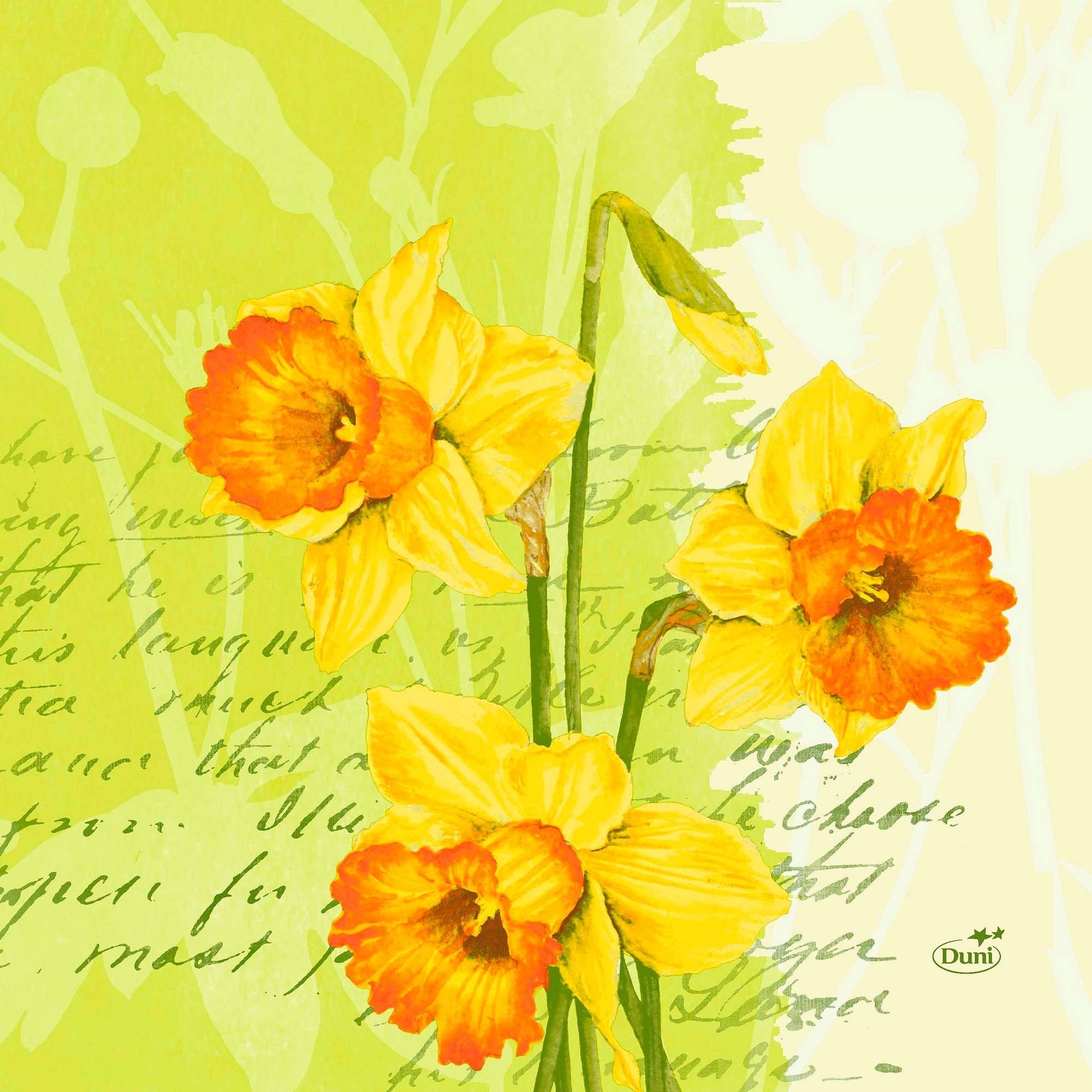 Servietter 3l33cm spring flowers 250stk